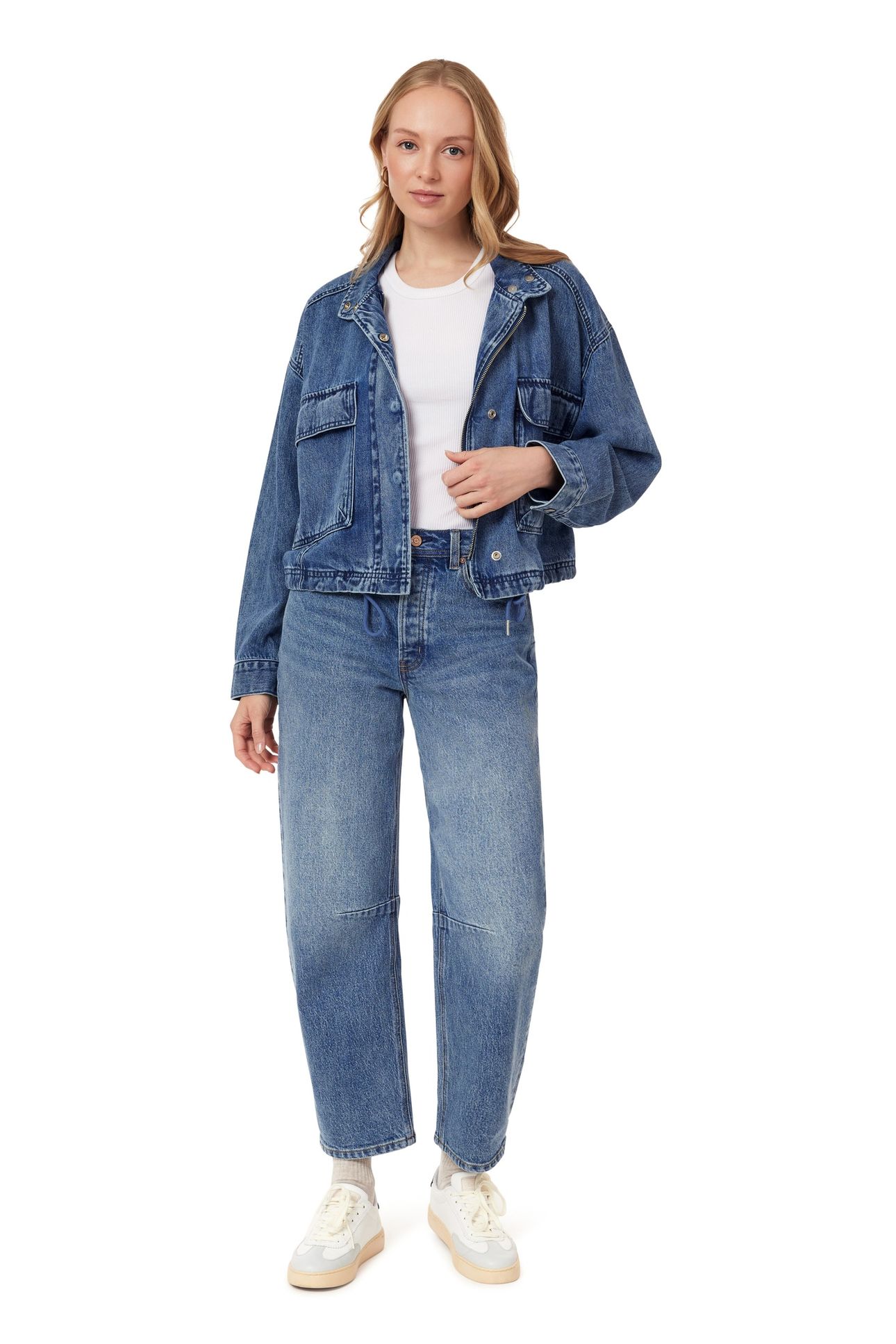 CROPPED UTILITY DENIM JACKET FLATIRON 2