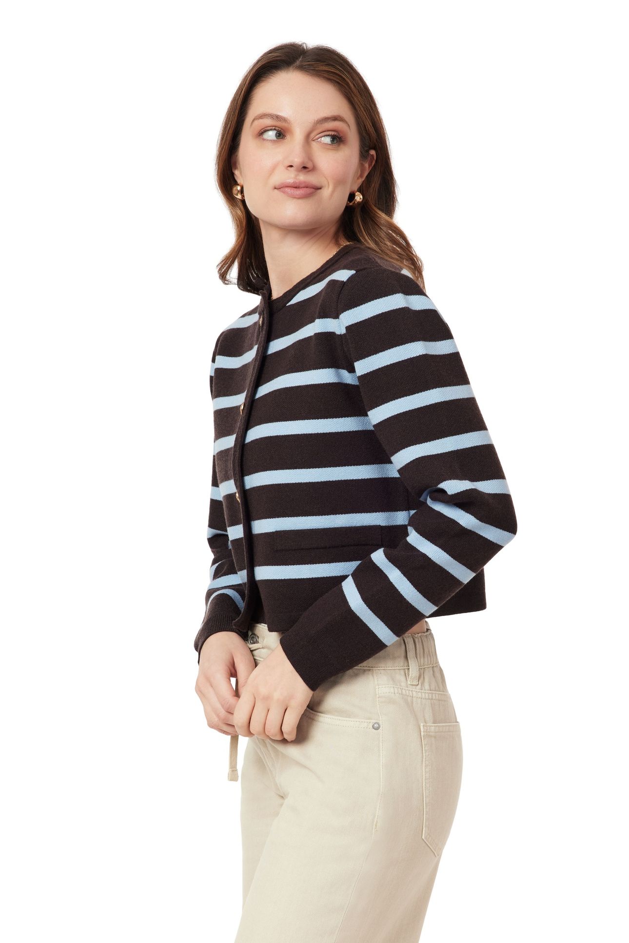 SWEATER HOT FUDGE/CERULEAN 3