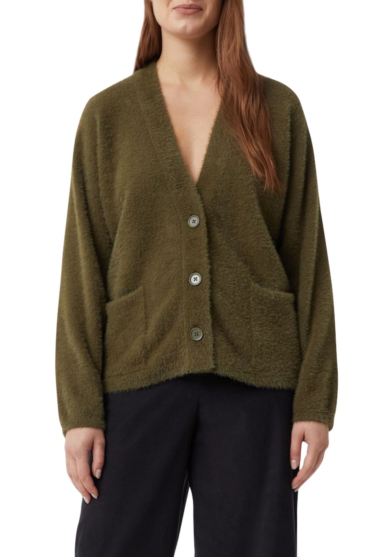 COMMA CARDIGAN DARK GREEN 2