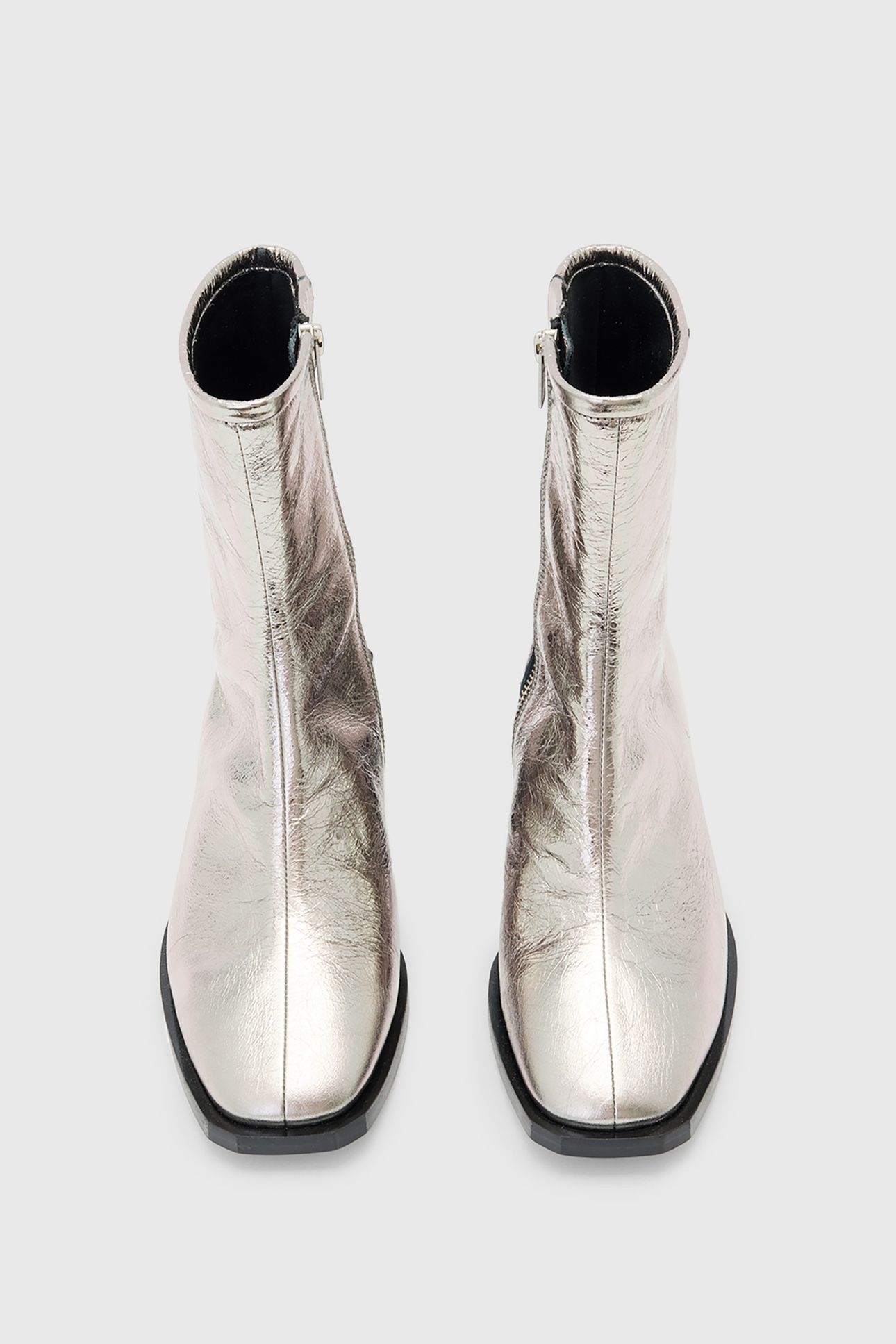 AVRIL METALLIC BOOT GUNMETAL GREY 3