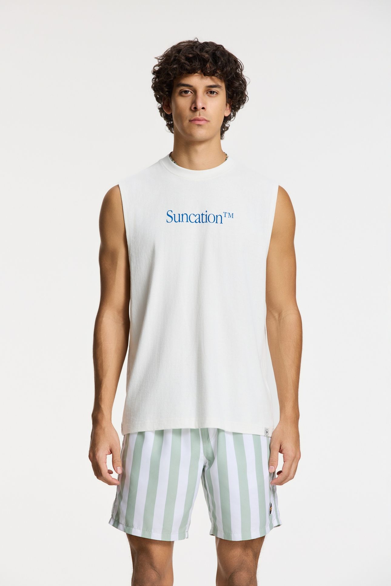 SEAN SLEEVELESS T-SHIRT SUNCATION WHITE 7