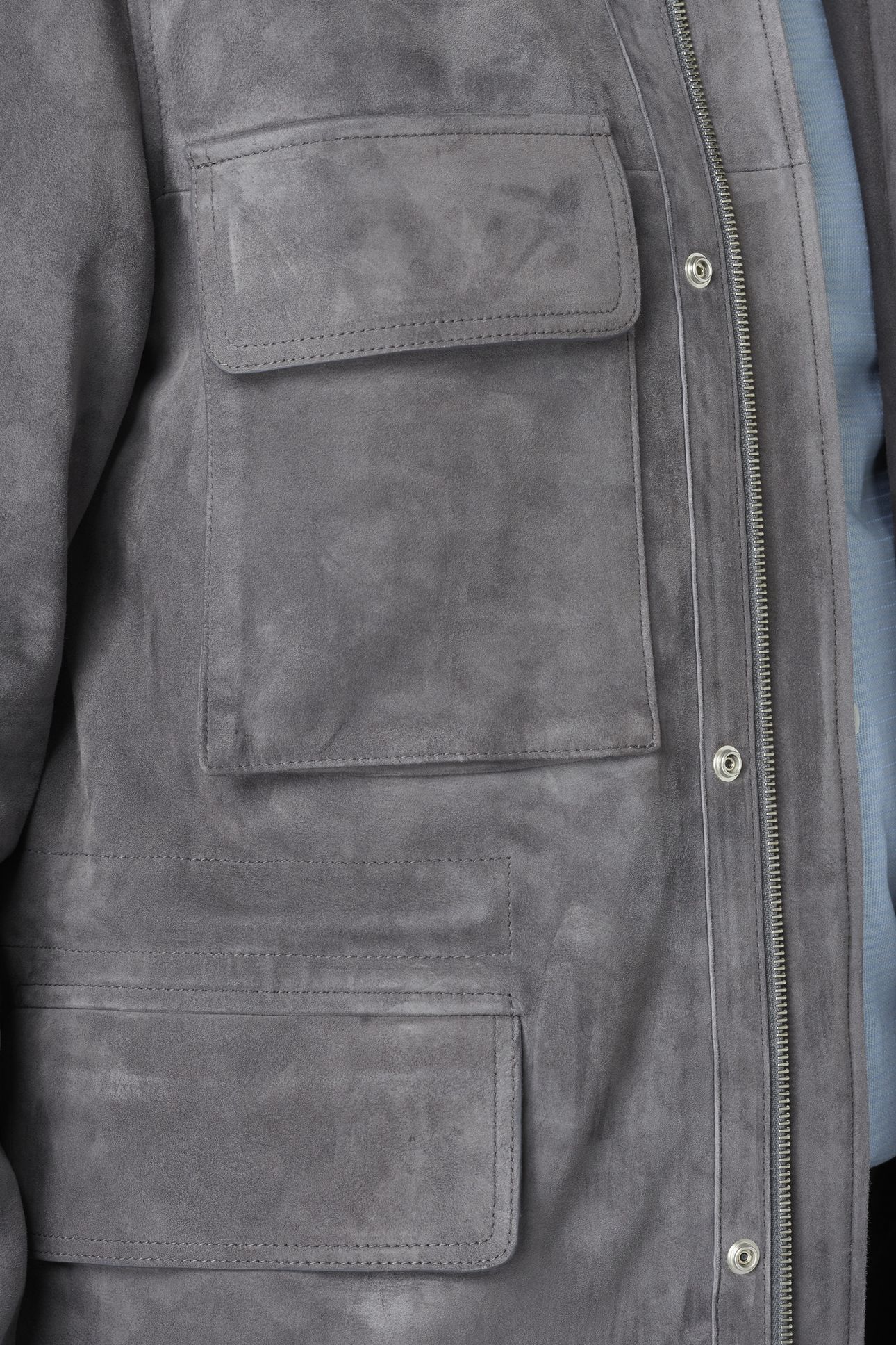 REGULAR FIT SUEDE FIELD JACKET MAUVE 3