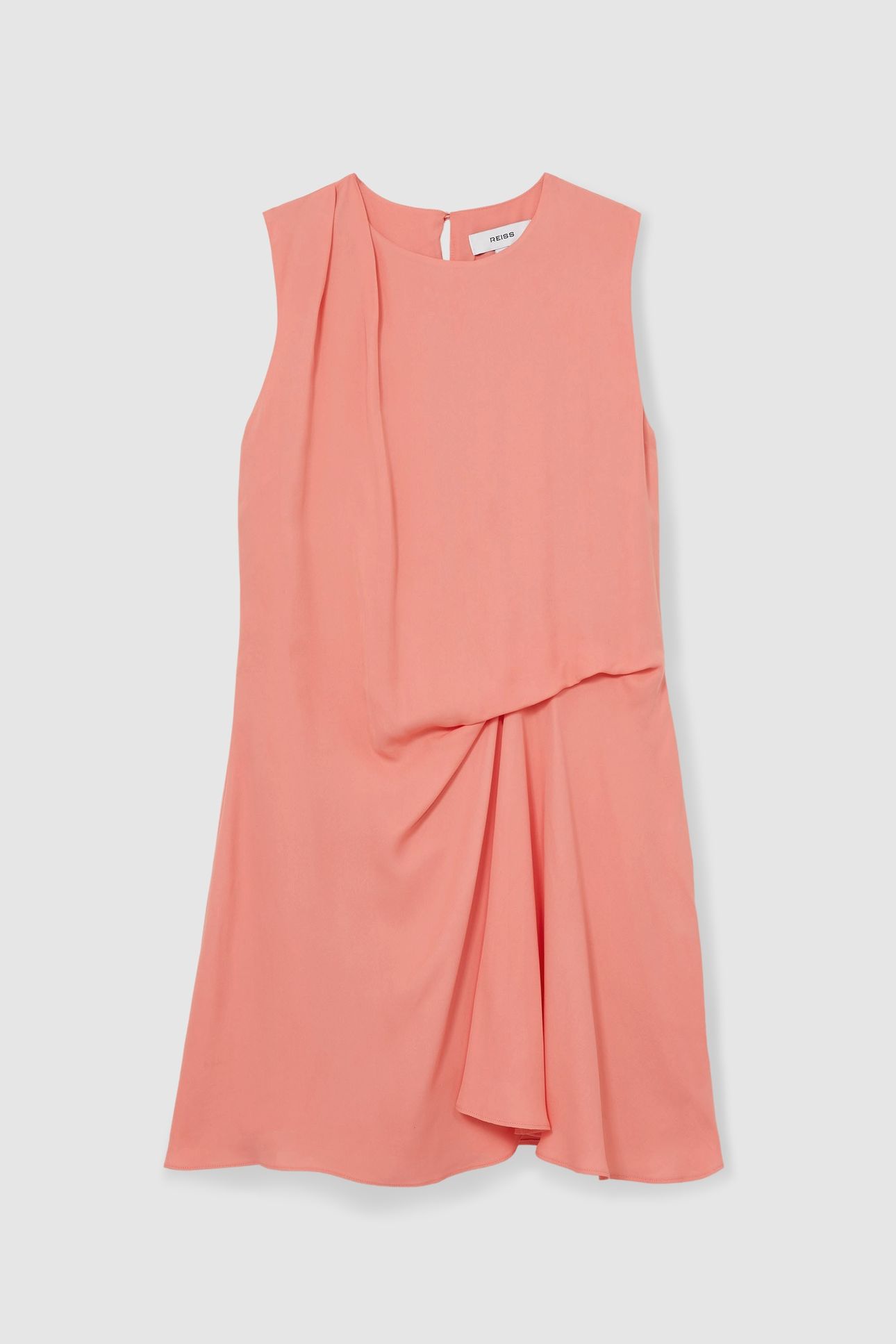 SHORT DRAPE DRESS CORAL 4