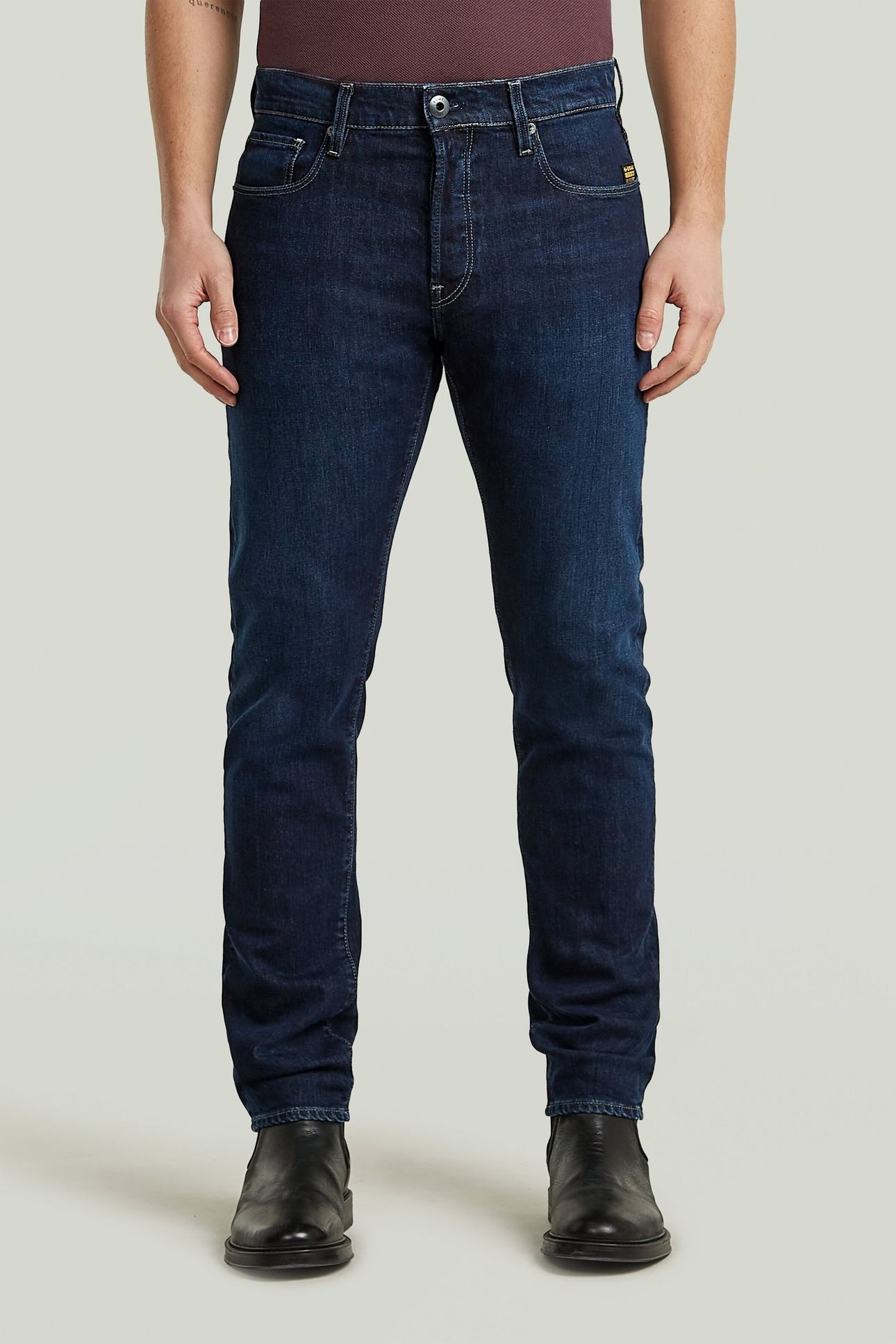 3301 SLIM JEANS WORN IN DEEP MARINE 2