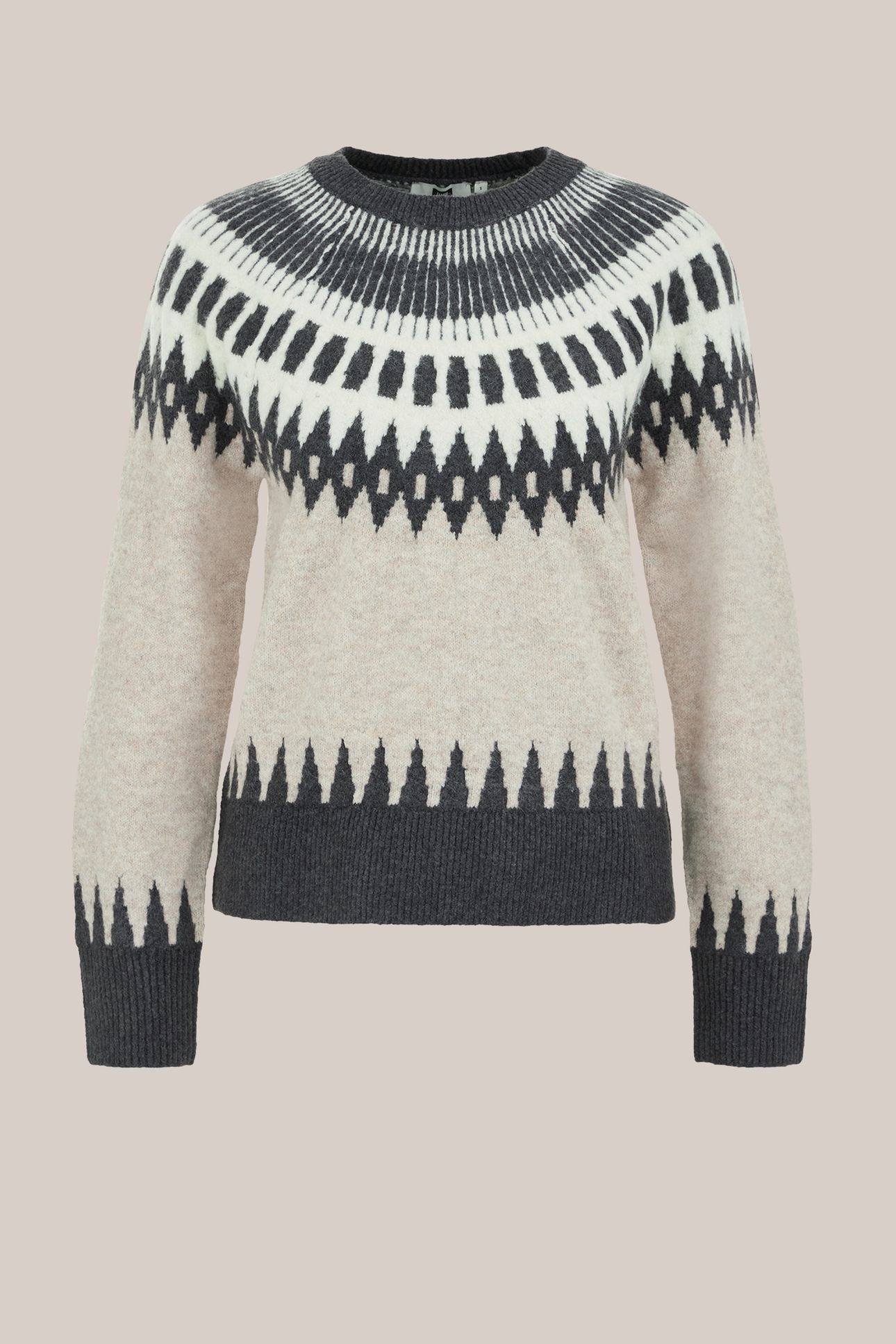 KNITTED PULLOVER GREIGE 4