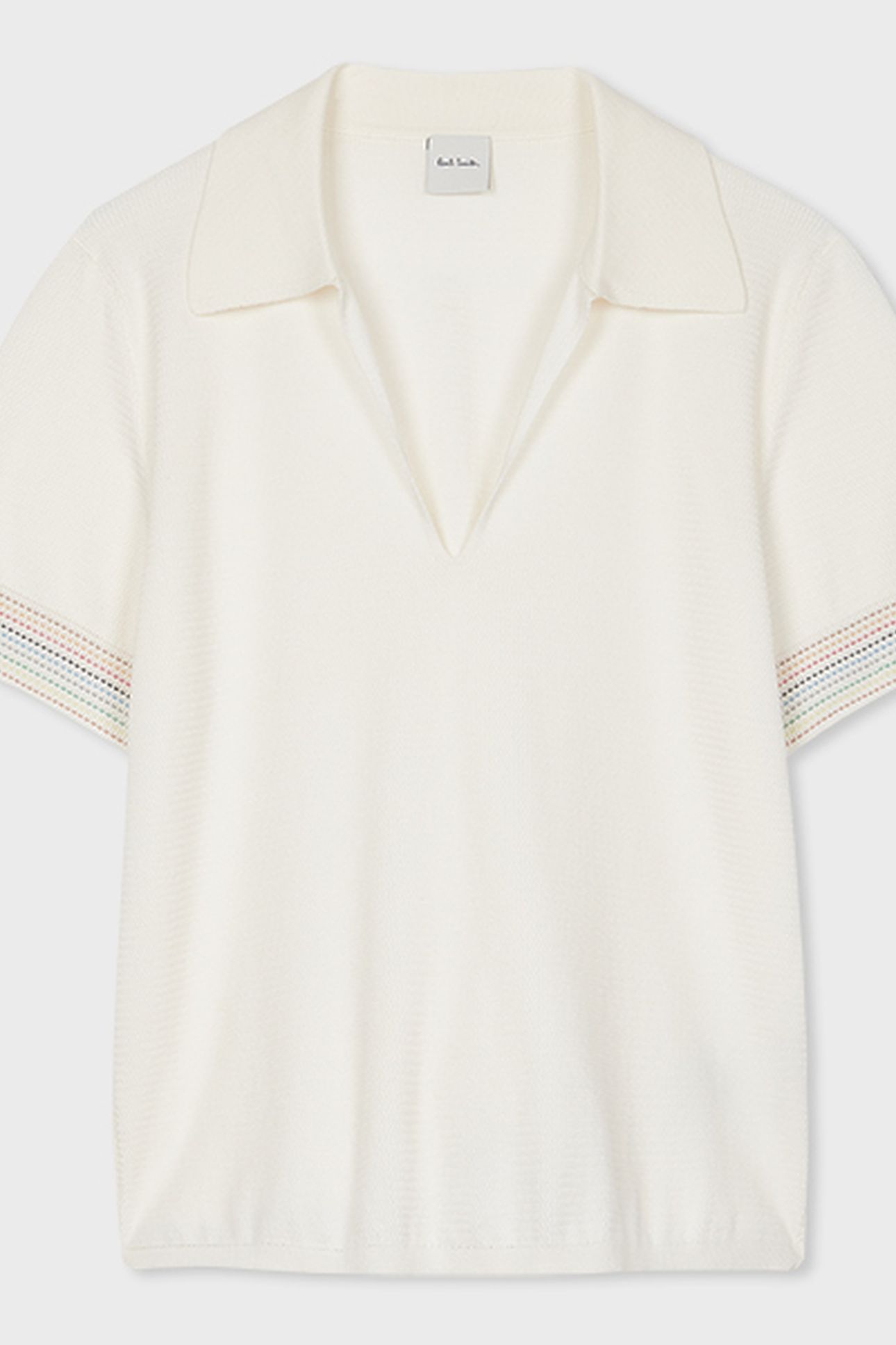 KNITTED SS TOP IVORY 2