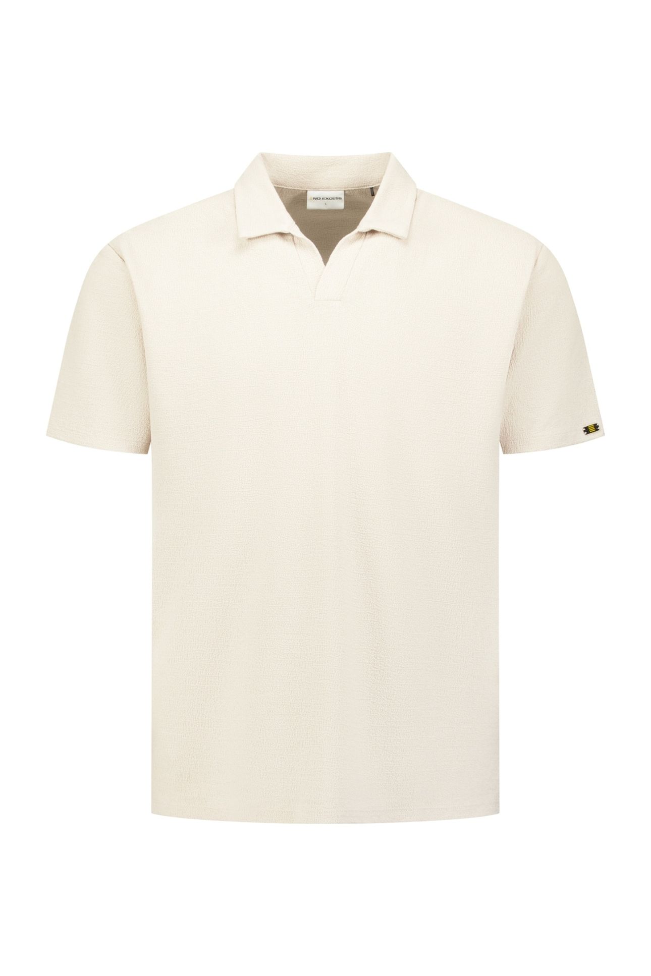 POLO V SOLID JACQUARD DESERT 1
