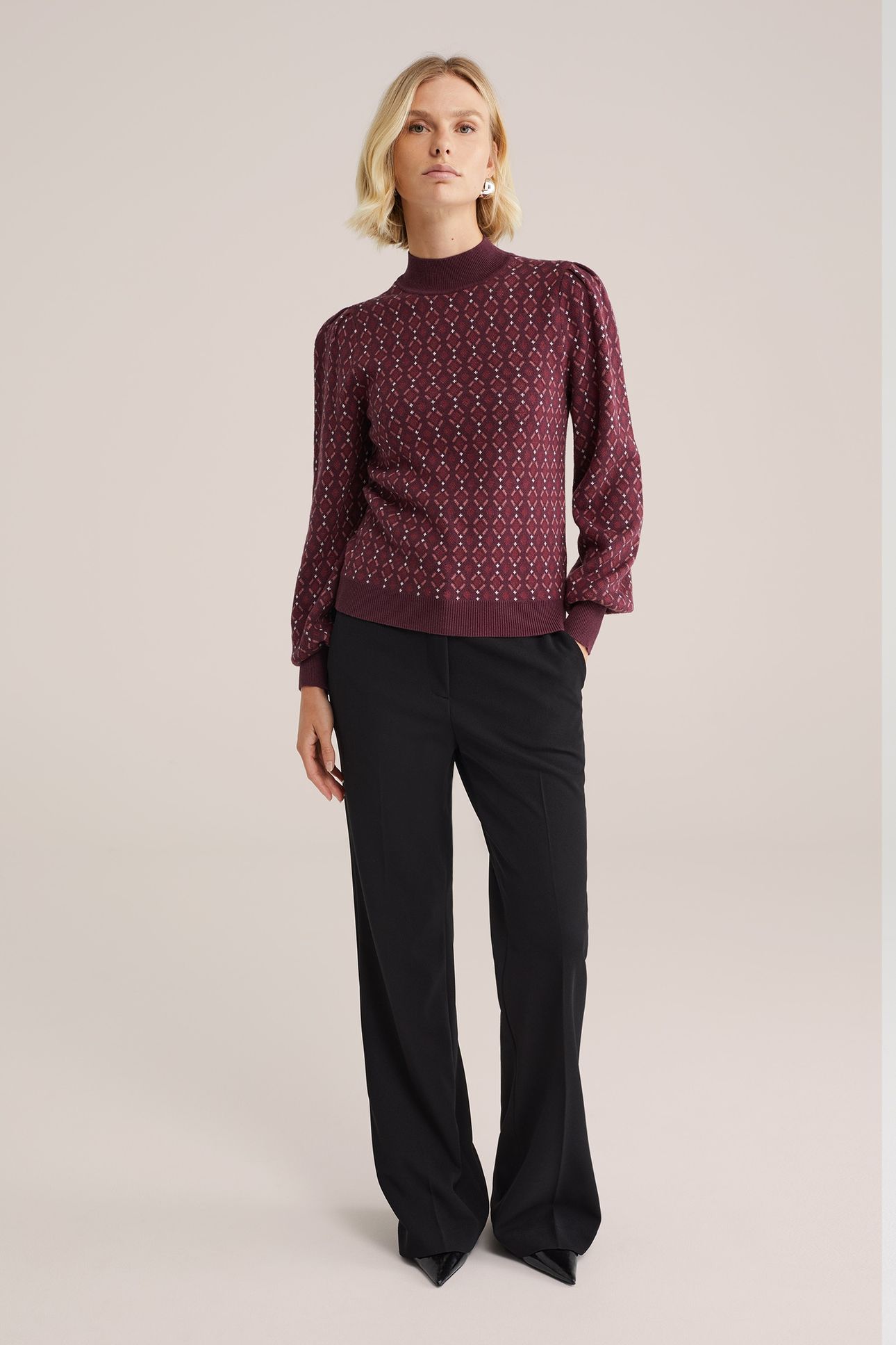 KNITTED PULLOVER VINTAGE RED 3