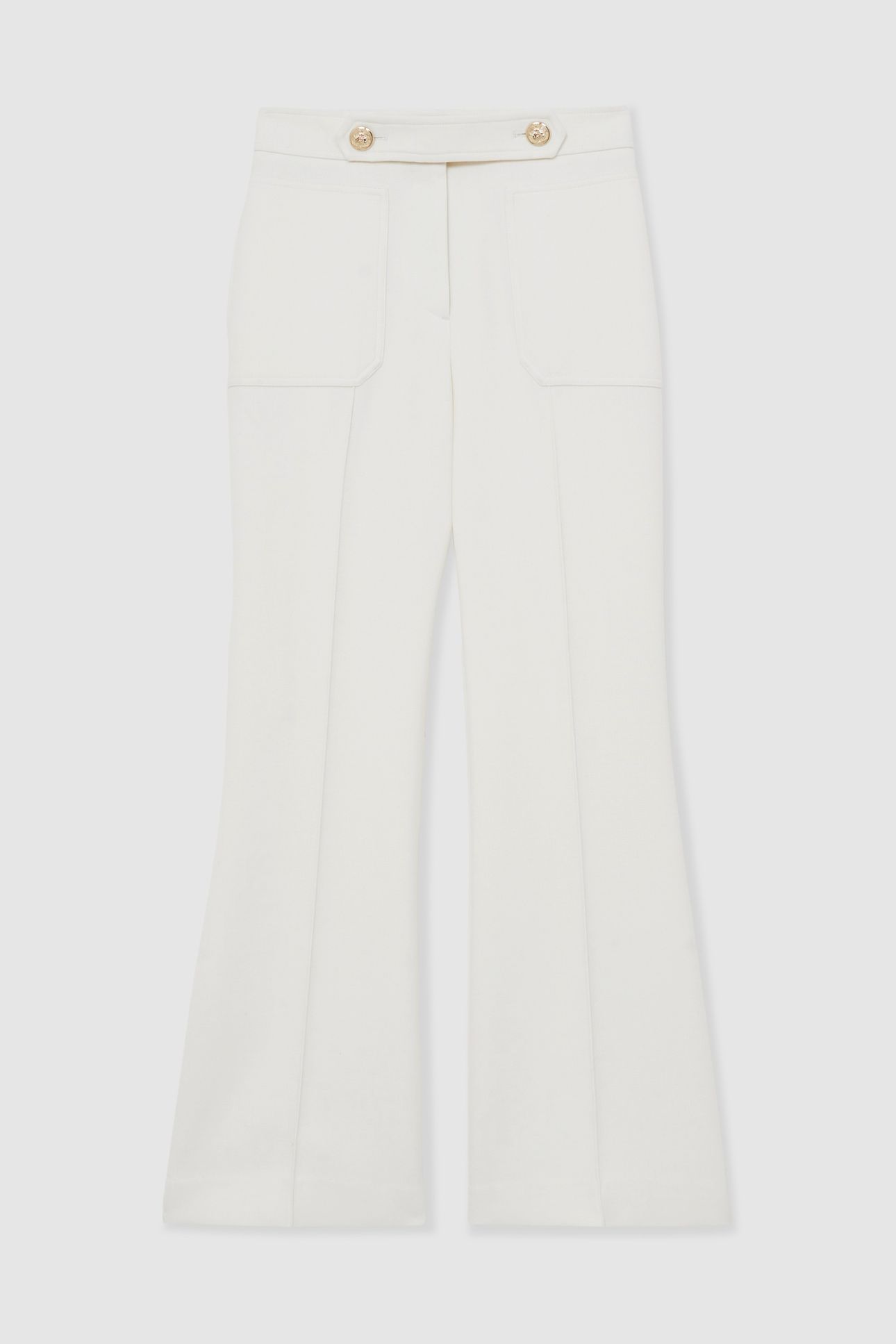 OCCASION FLARE TROUSER WHITE 7