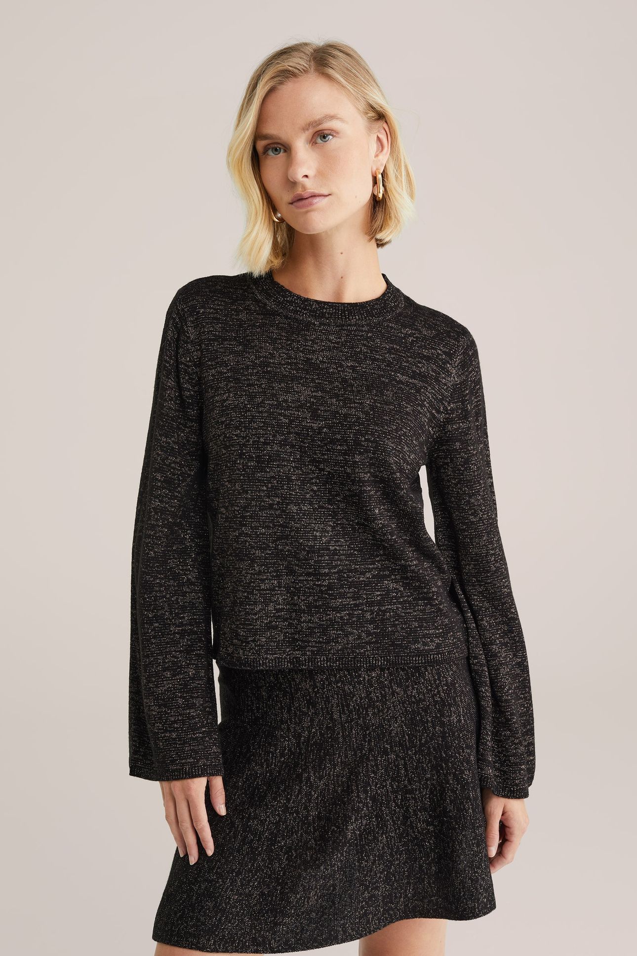 KNITTED PULLOVER BLACK 1