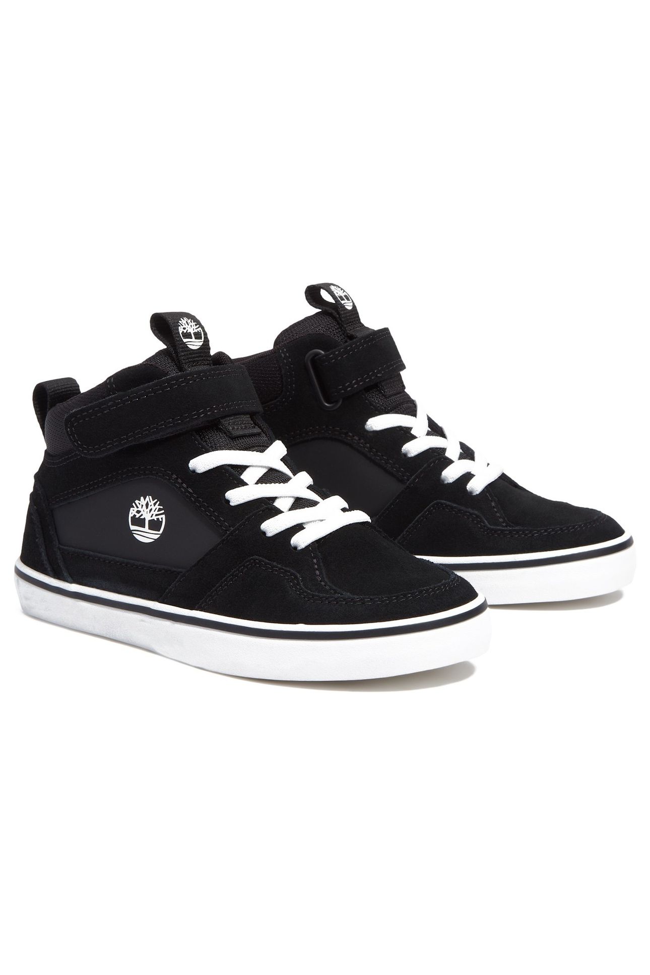 STONE JUMP MID HOOK & LOOP SNEAKER BLACK SUEDE 2