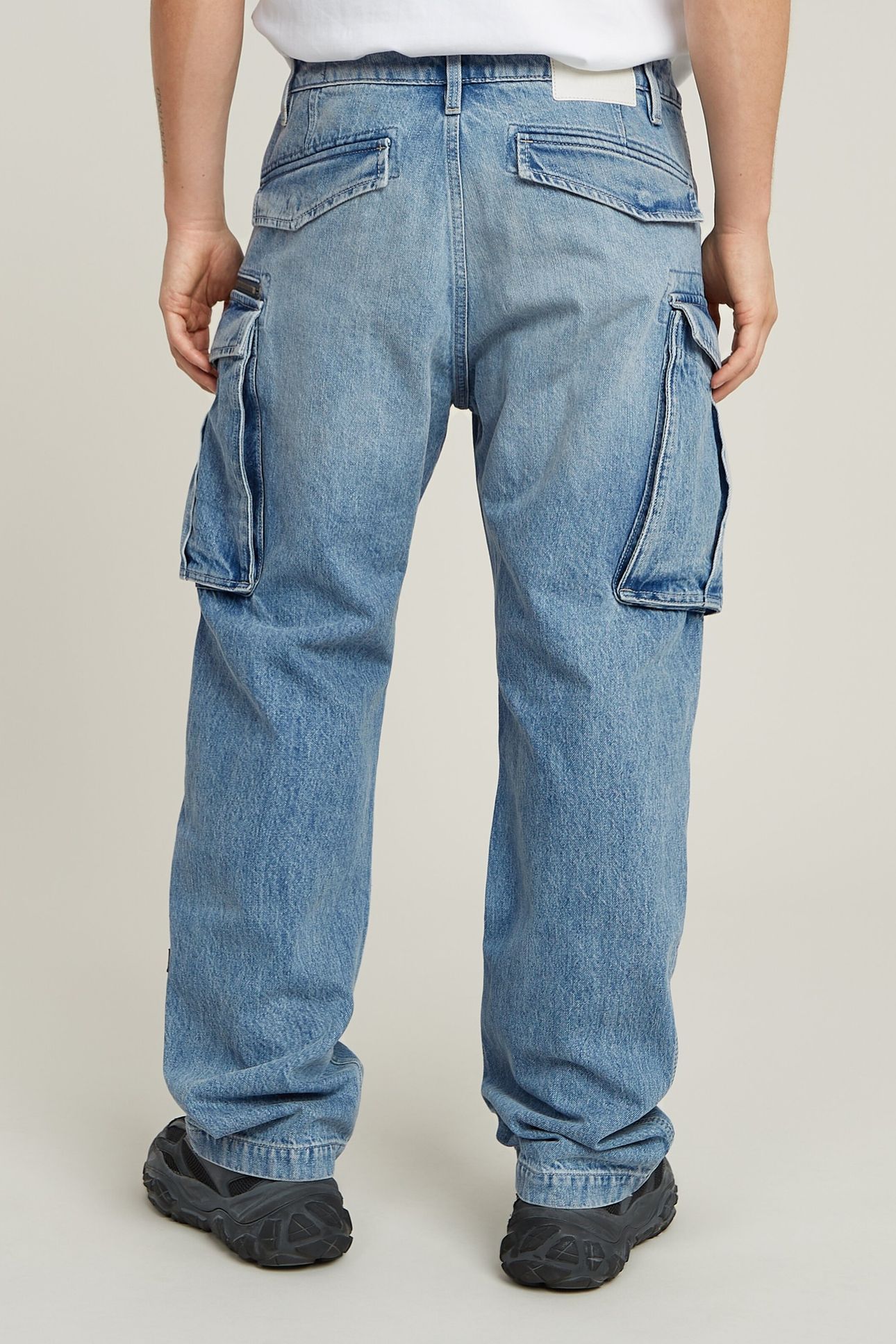 ROVIC 3D LOOSE DENIM JEANS LIGHT/PASTEL BLUE 3