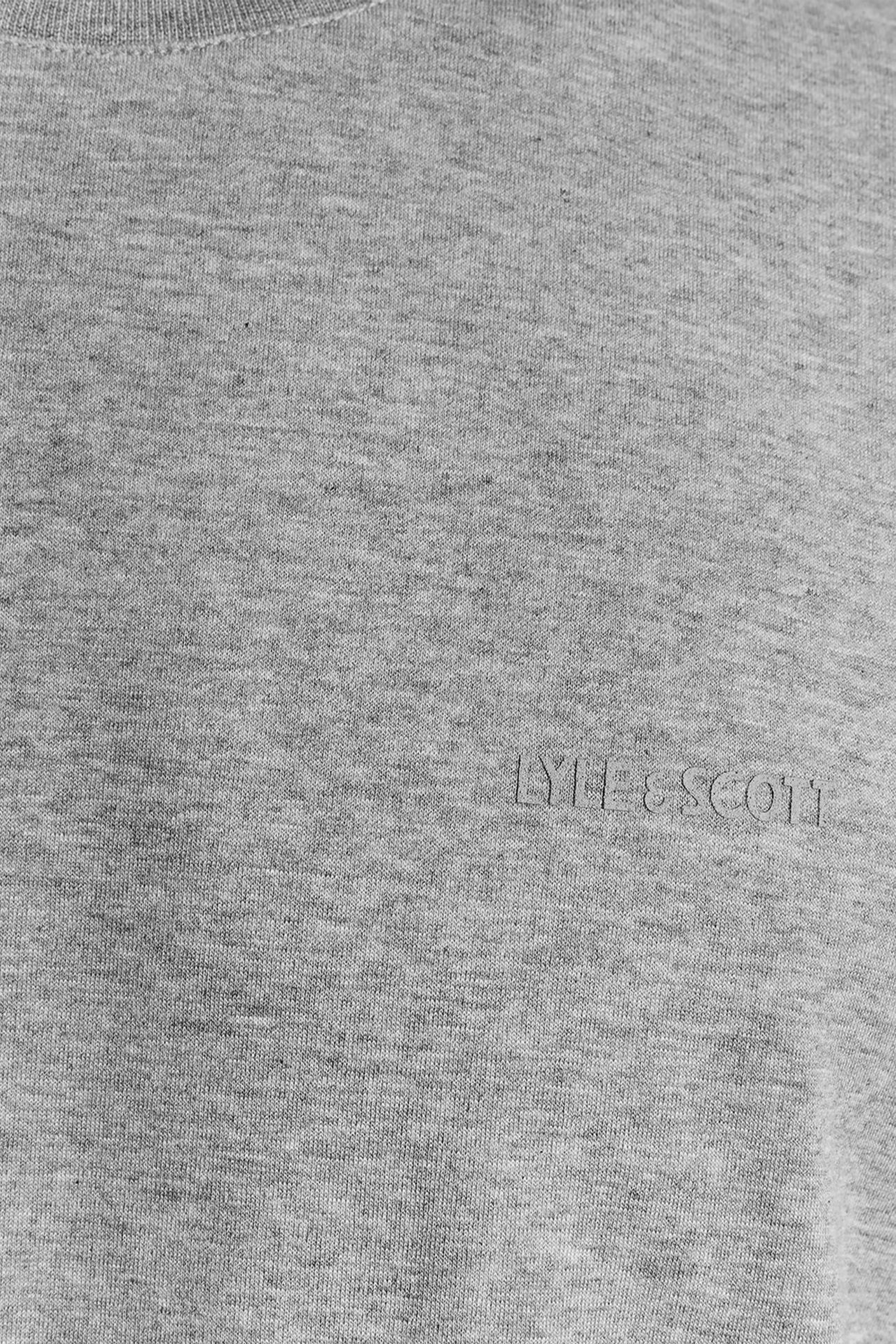 CHEST LOGO INTERLOCK T-SHIRT MID GREY MARL 6