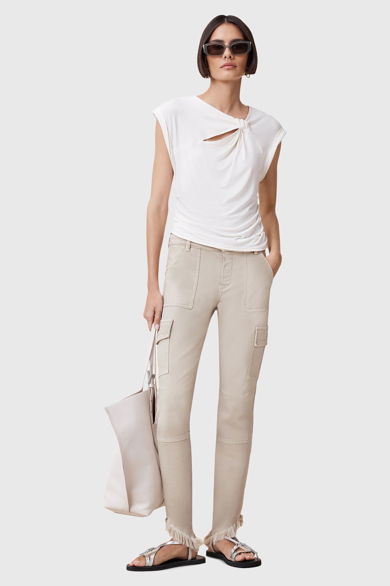 DURAN ASYM JEAN CREAM WHITE 1