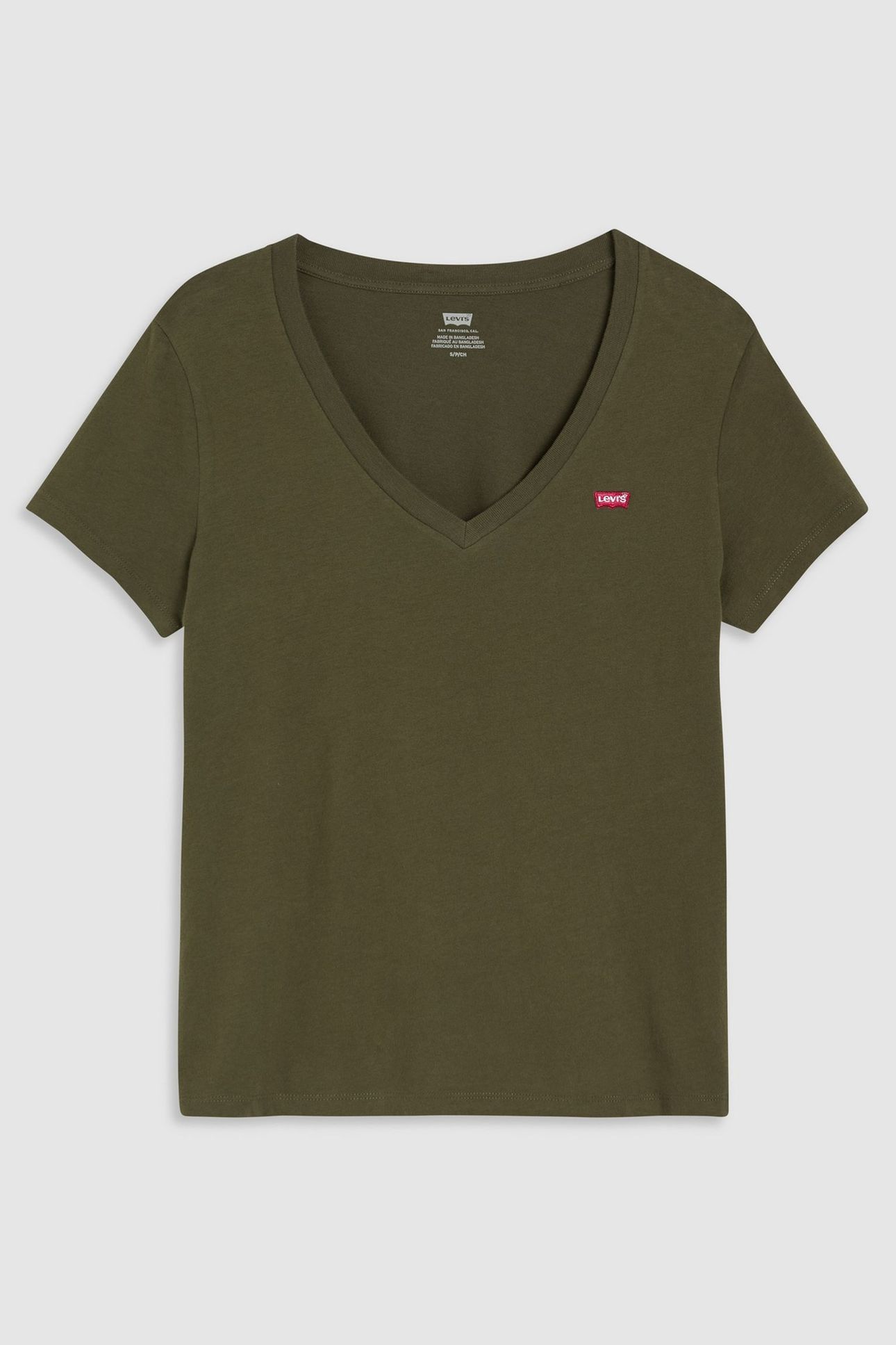 THE PERFECT V NECK TEE GREEN 5