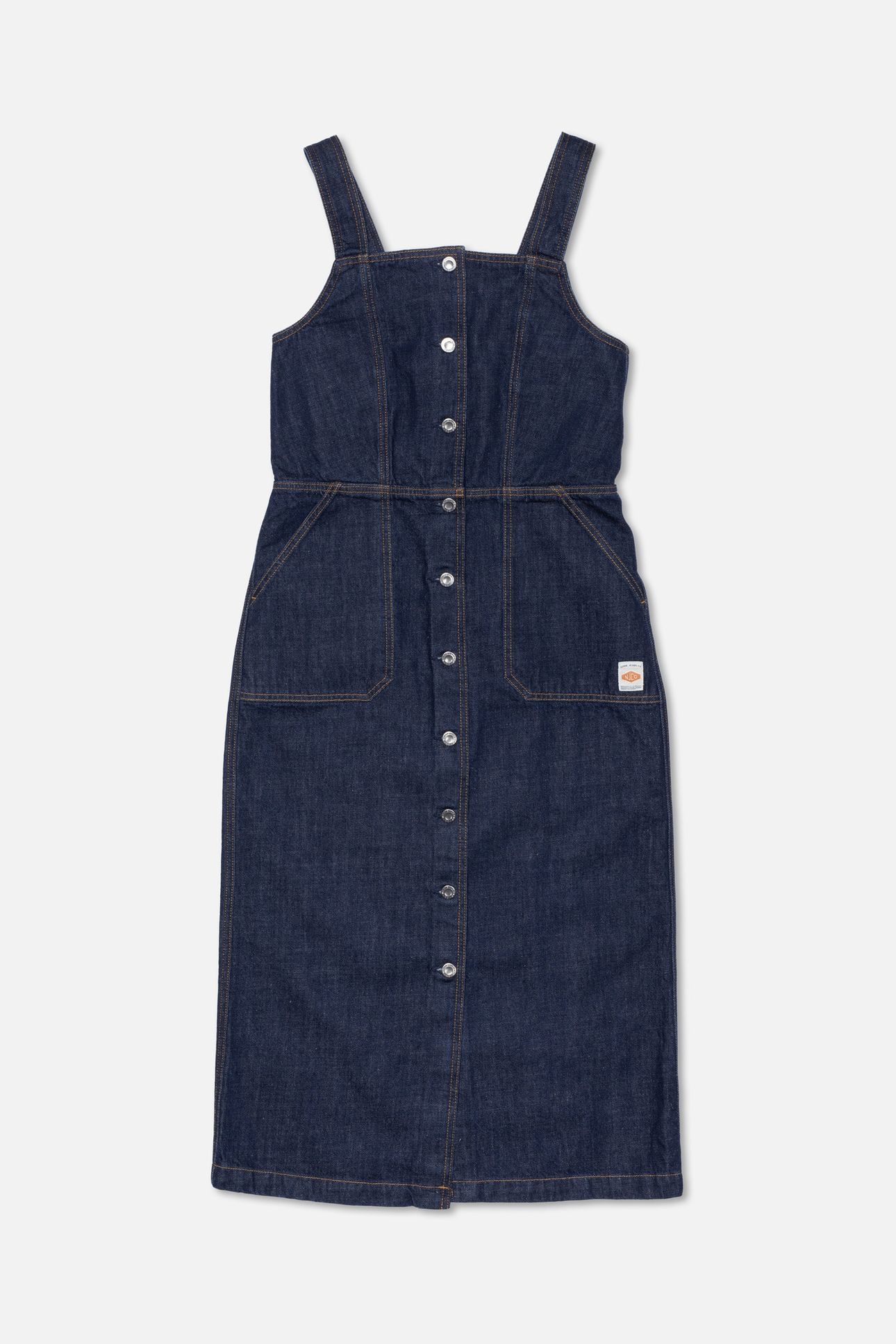 MONA DENIM DRESS 40S REDCAST DARK BLUE 3