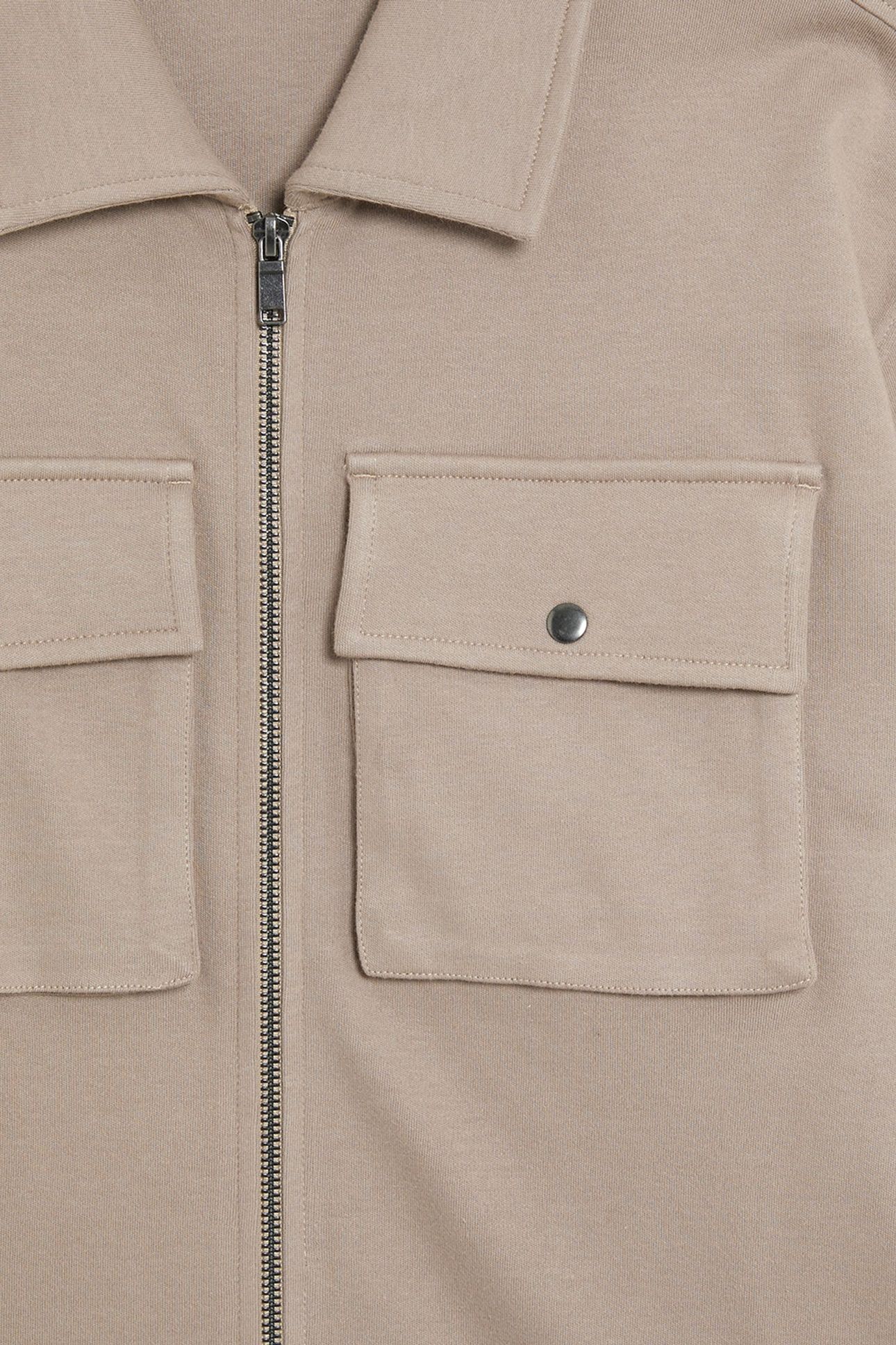 INTERLOCK JERSEY OVERSHIRT COBBLESTONE 6