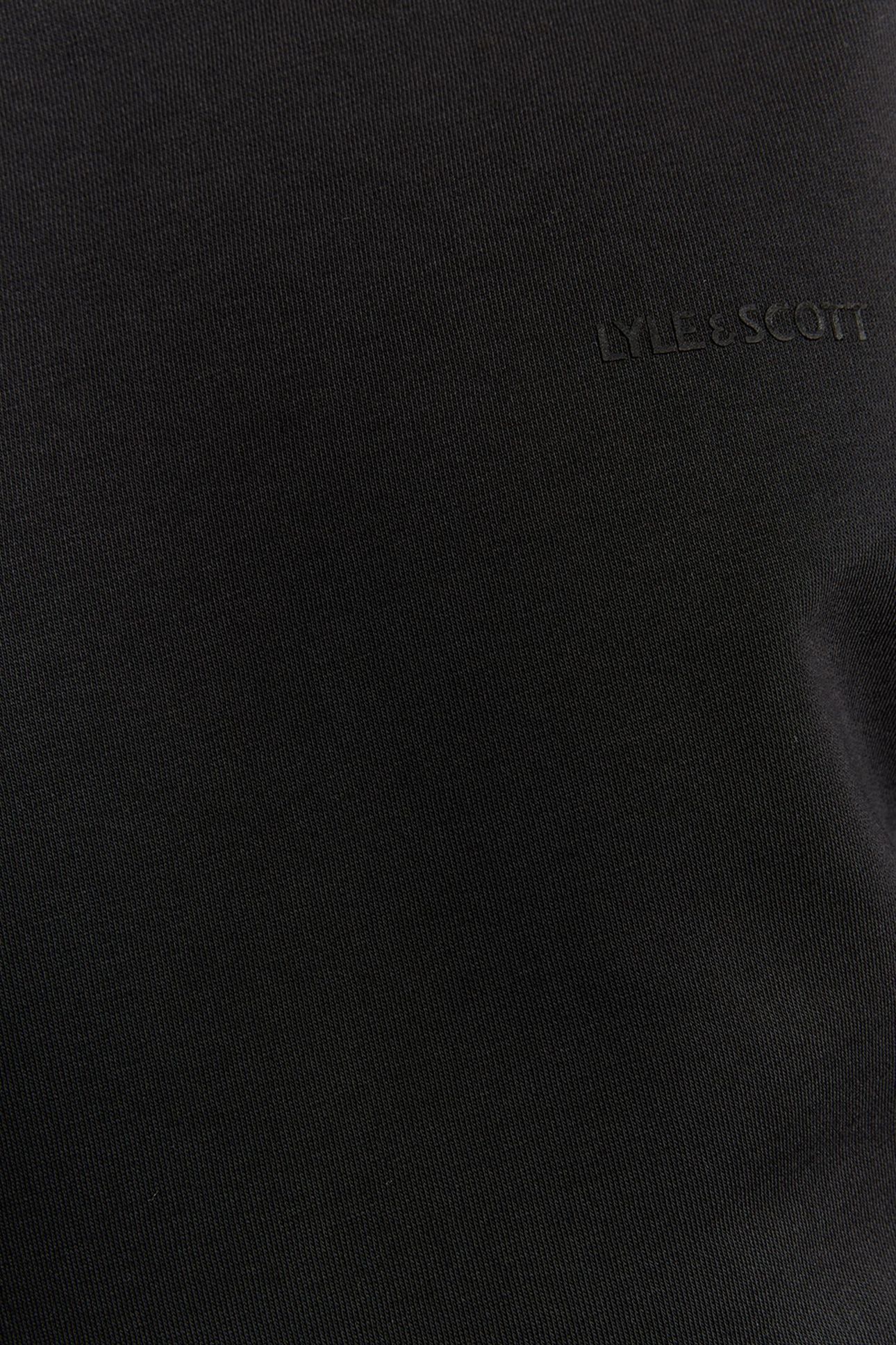 LOGO BRUSHBACK CREW NECK JUMPER JET BLACK 6
