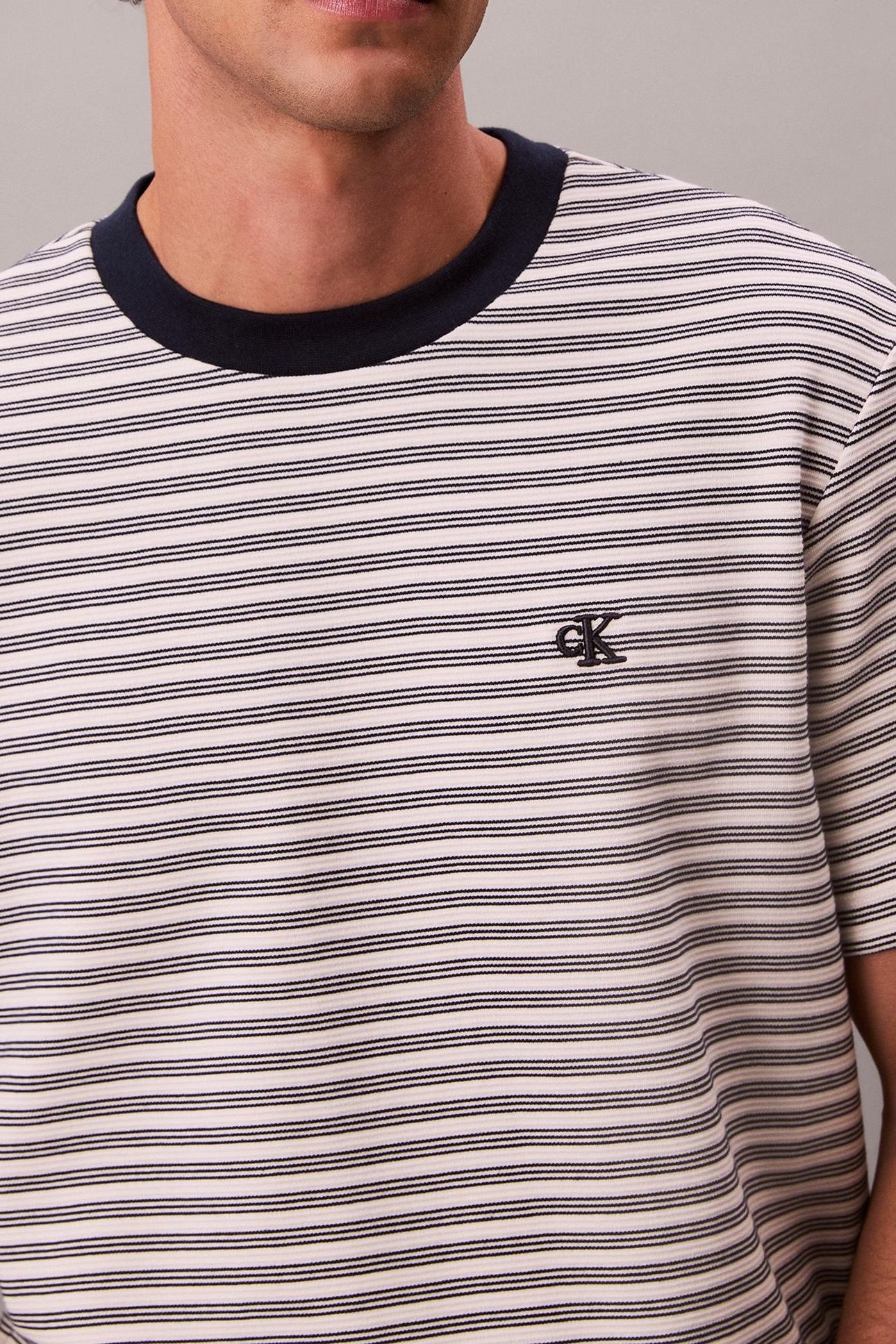 SS STRIPED OTTOMAN TEE CHALK 6