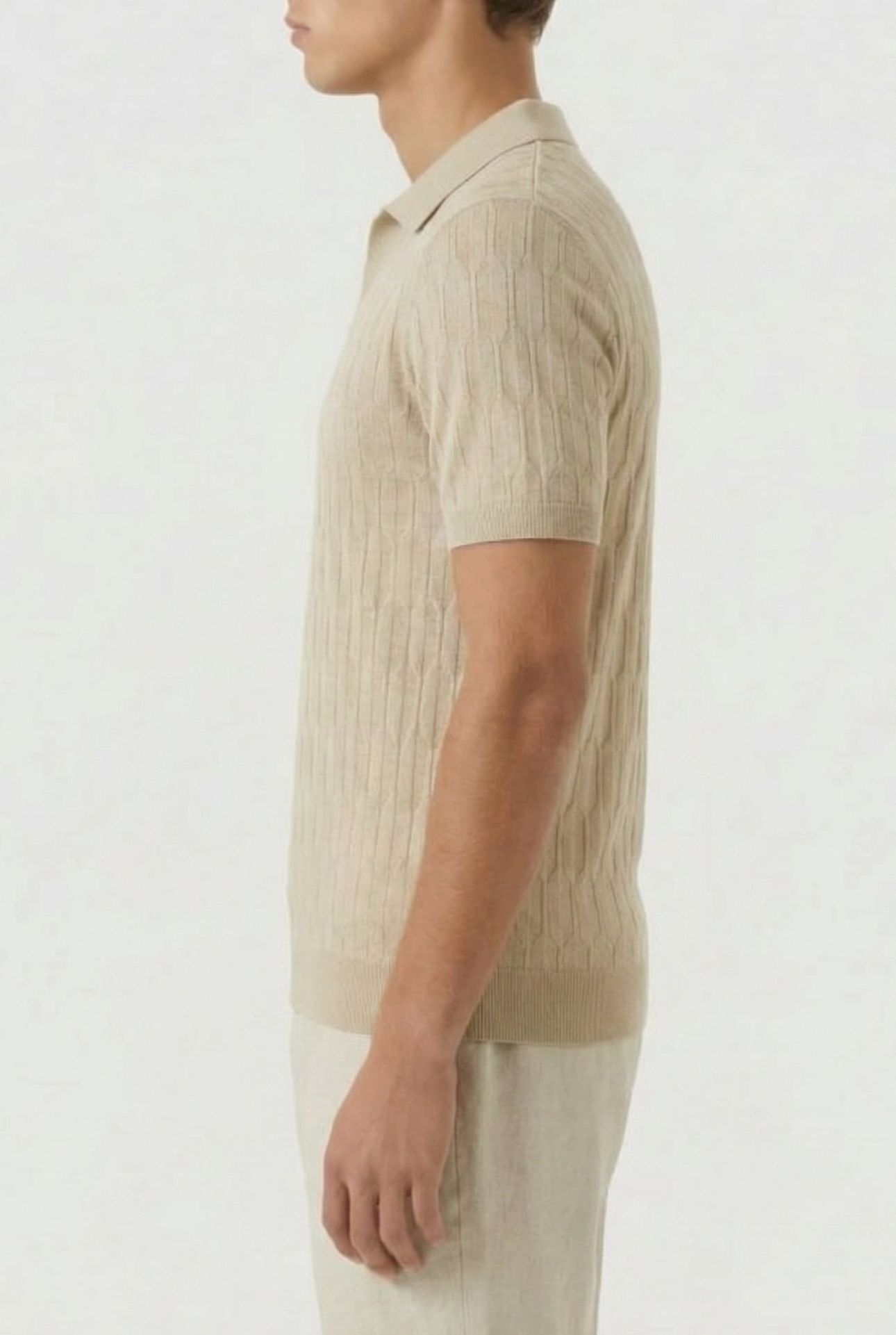 MARCIANO BY GUESS SS POLO WITH RIB PLACKET HAZEL WOOD 3
