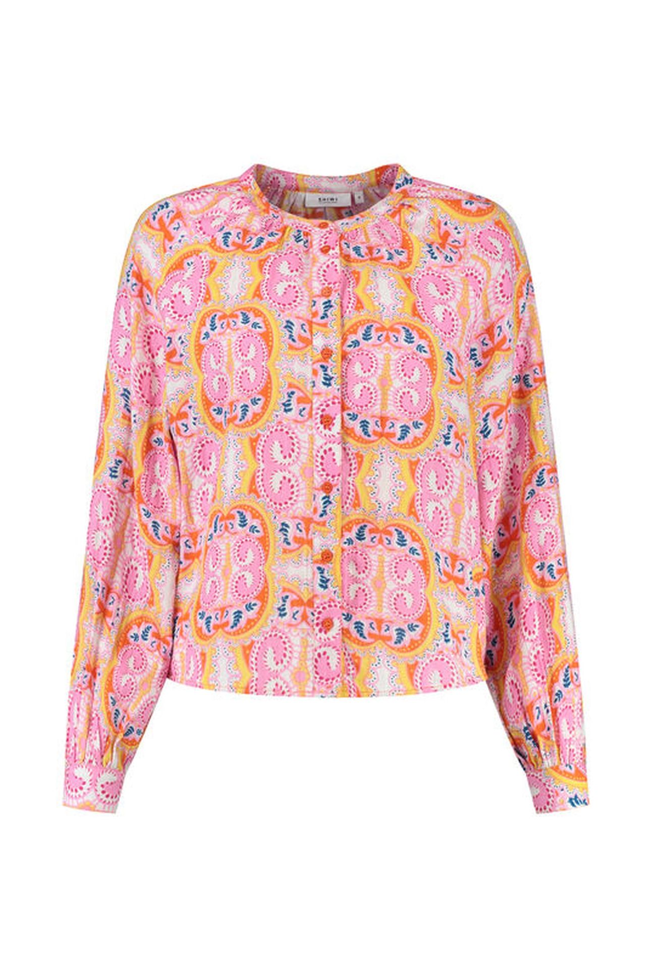 EZRA BLOUSE MYKONOS PAISLEY ORANGE MYKONOS PAISLEY 3