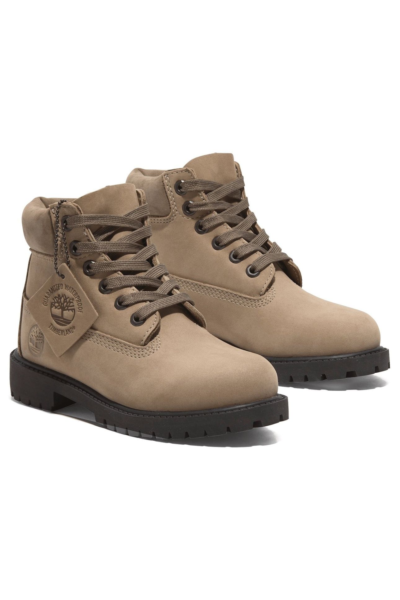 PREMIUM 6 INCH LACE UP WATERPROOF BOOT BEIGE NUBUCK 2