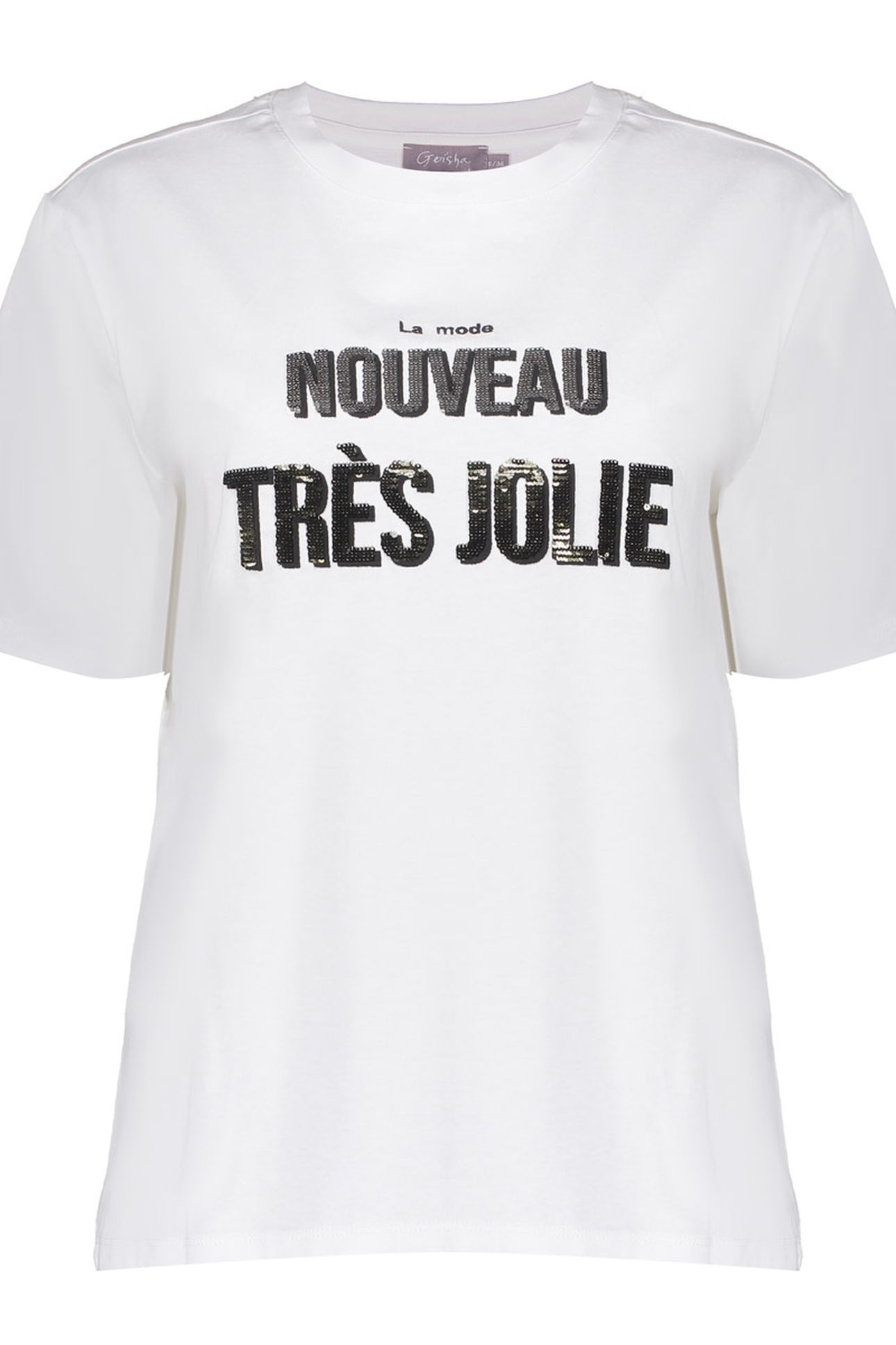 T-SHIRT "NOUVEAU" OFF-WHITE/SAND 1