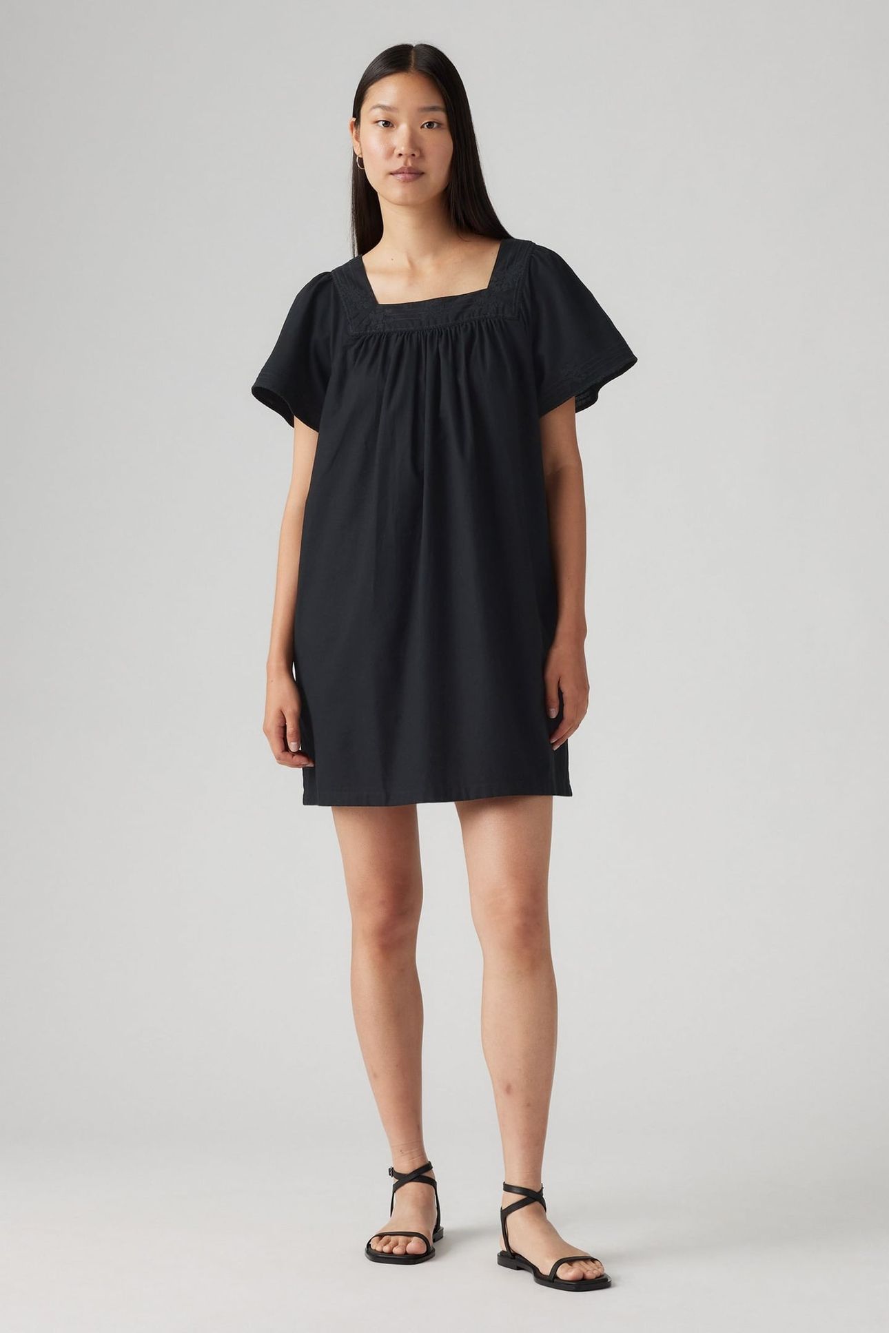 AMBRE BABYDOLL DRESS BLACK 1