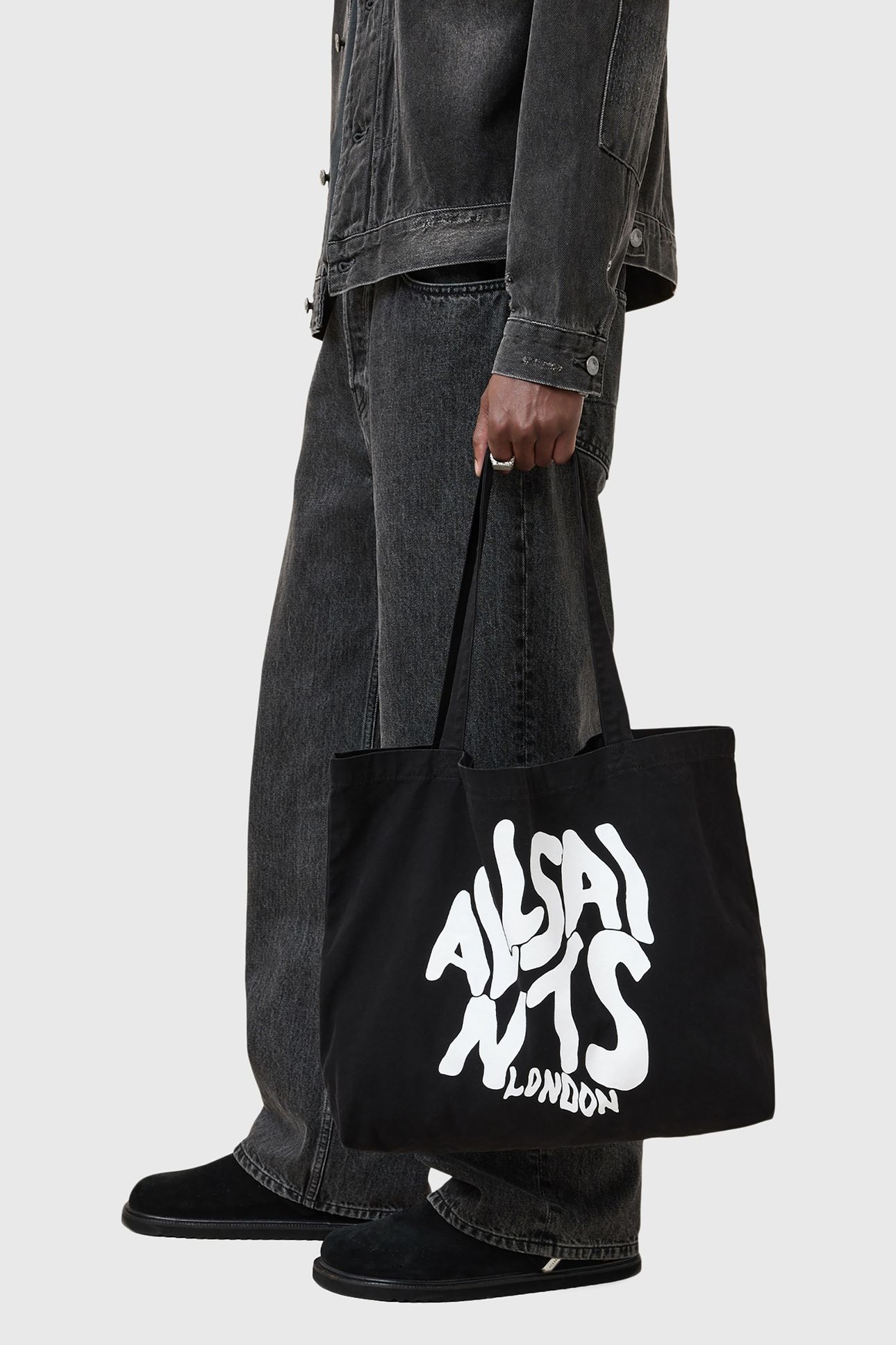 ORLANDO TOTE BAG BLACK/CHALK 2