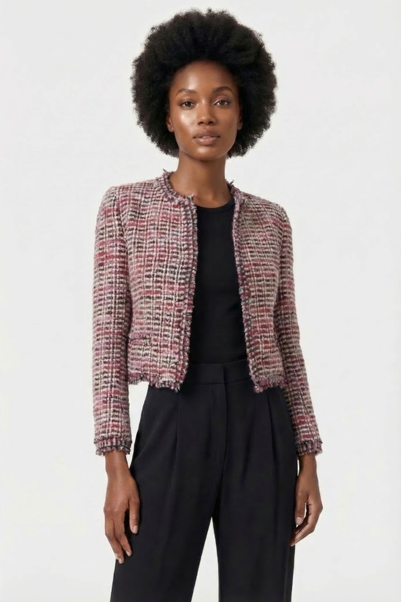 PULLY JACKET PINK BLACK 1