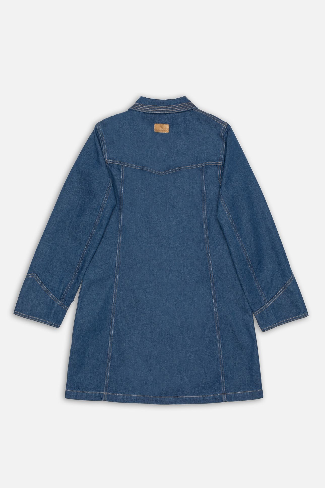 MAJ WESTERN DENIM DRESS BLUE 4