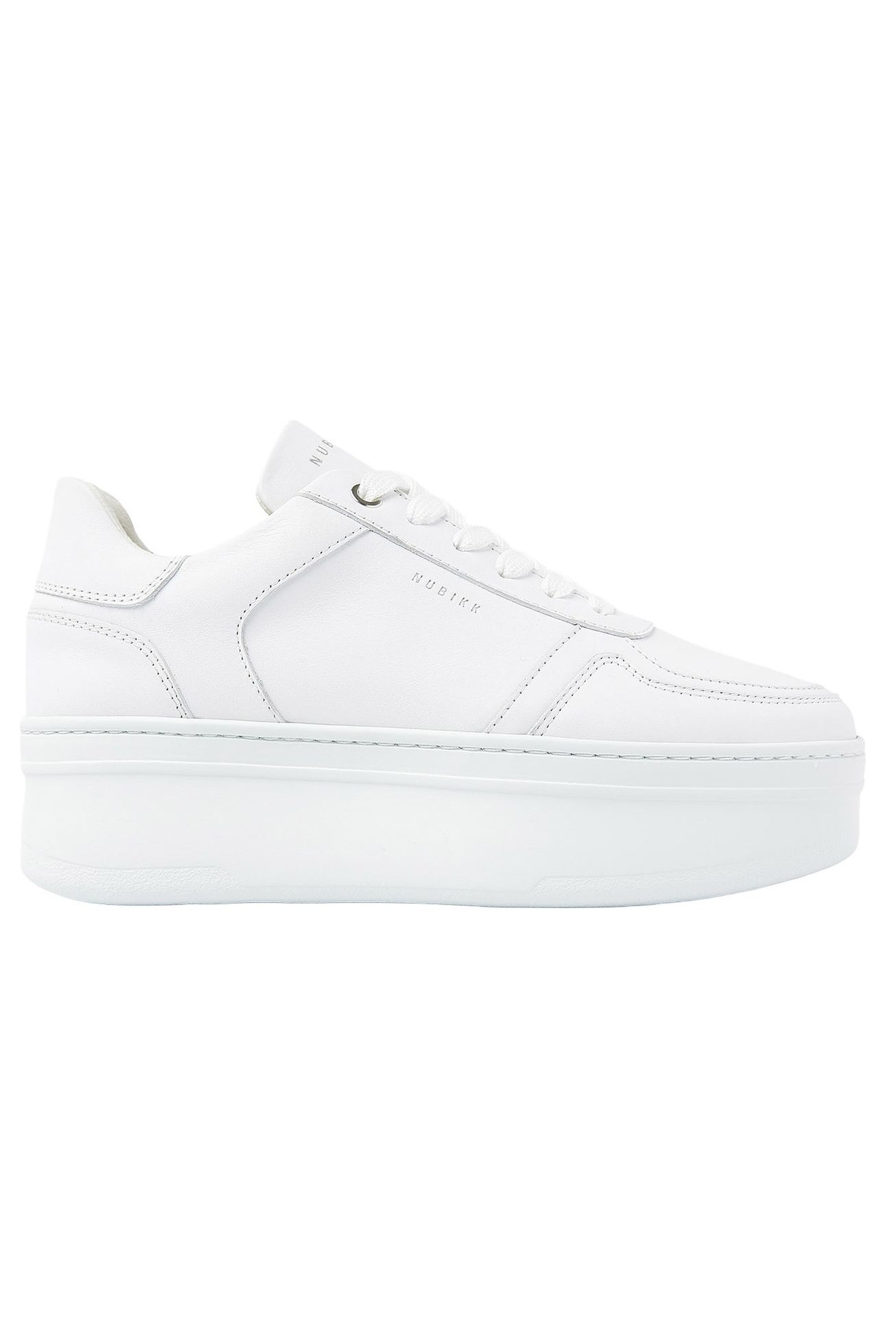 BAYOU PLATFORM WHITE LEATHER 1