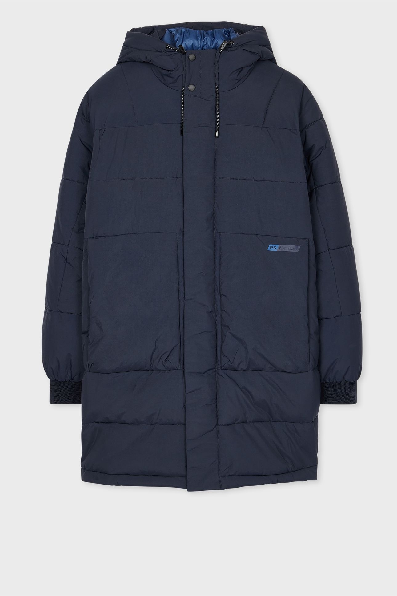 LONG FIBRE DOWN COAT VERY DARK NAVY 1