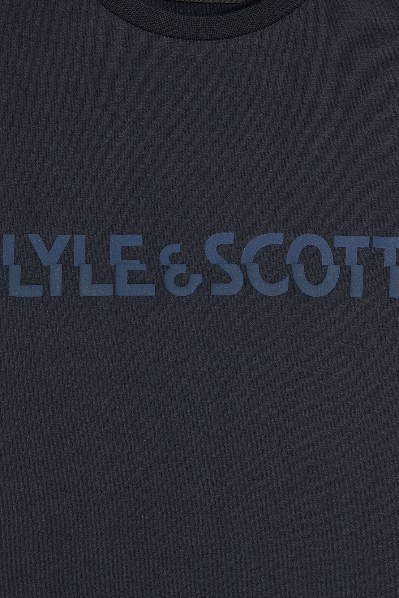 LYLE & SCOTT PRINT T-SHIRT DARK NAVY 3