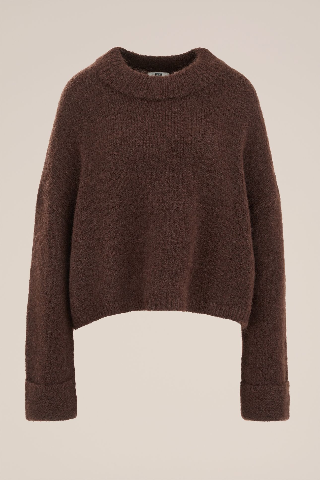KNITTED PULLOVER DARK BROWN 4
