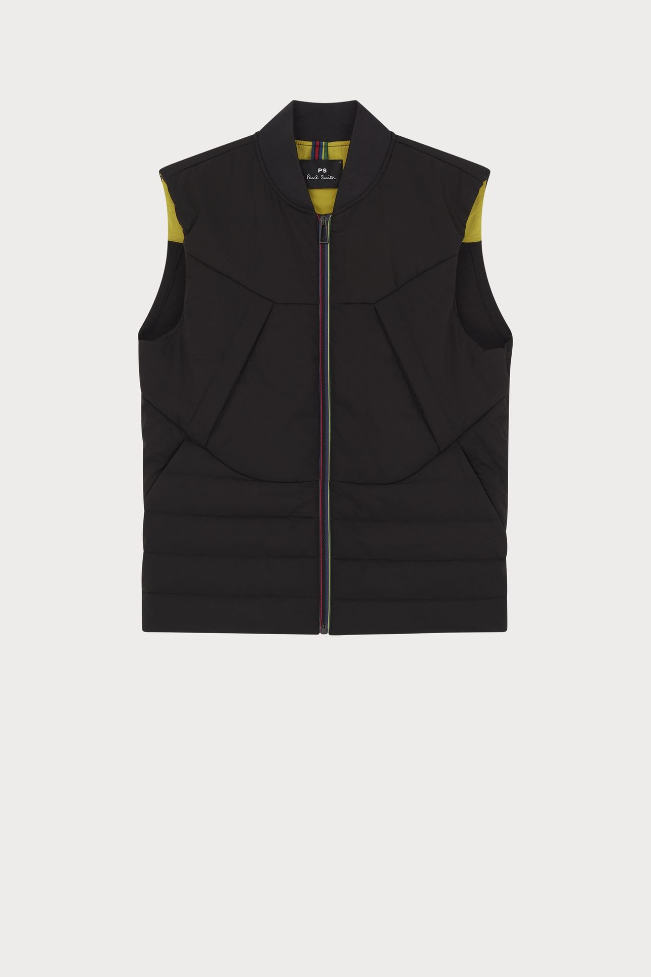 MIXED MEDIA GILET BLACK 1