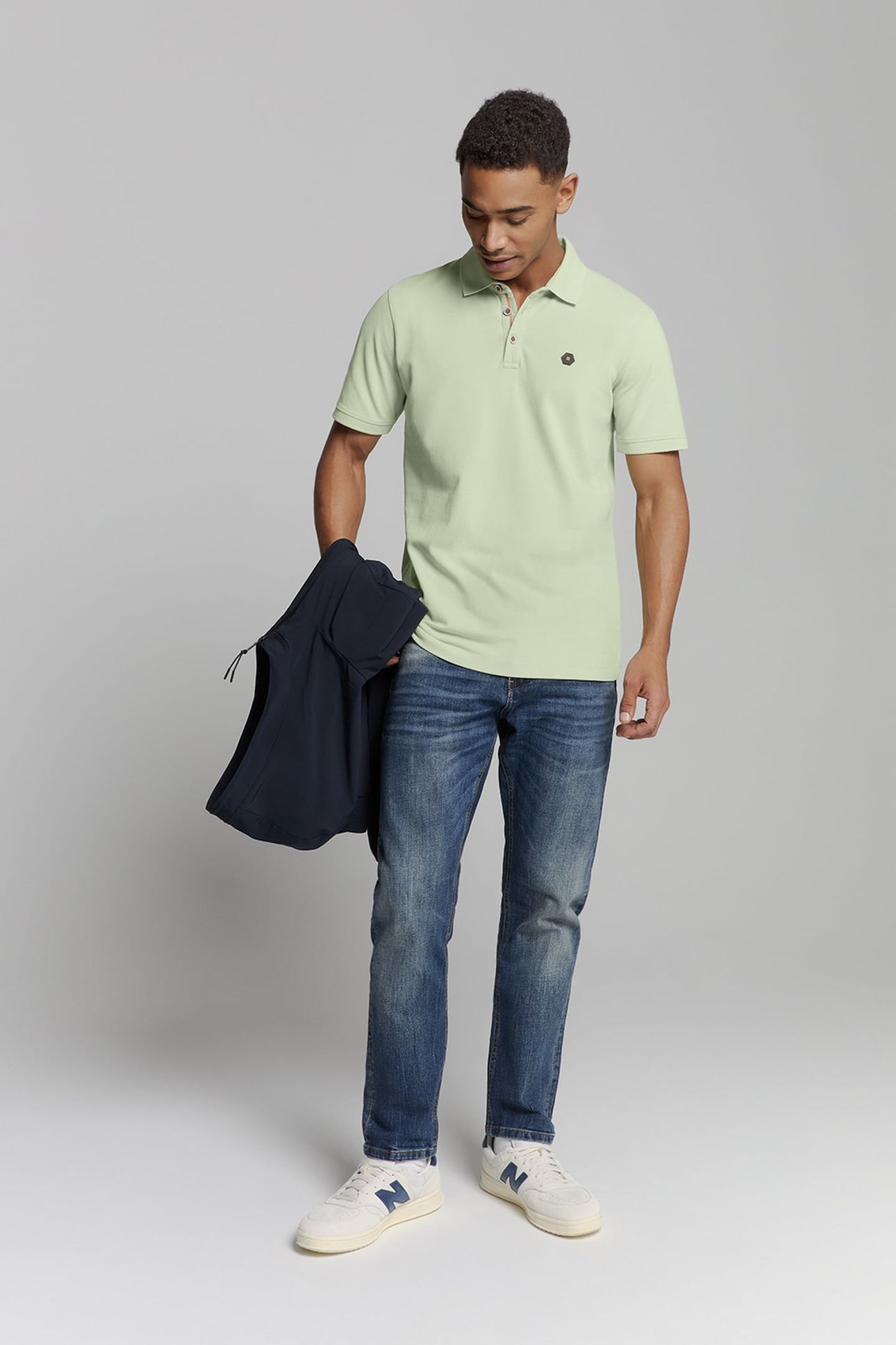POLO PIQUE GARMENT DYED MINT 3