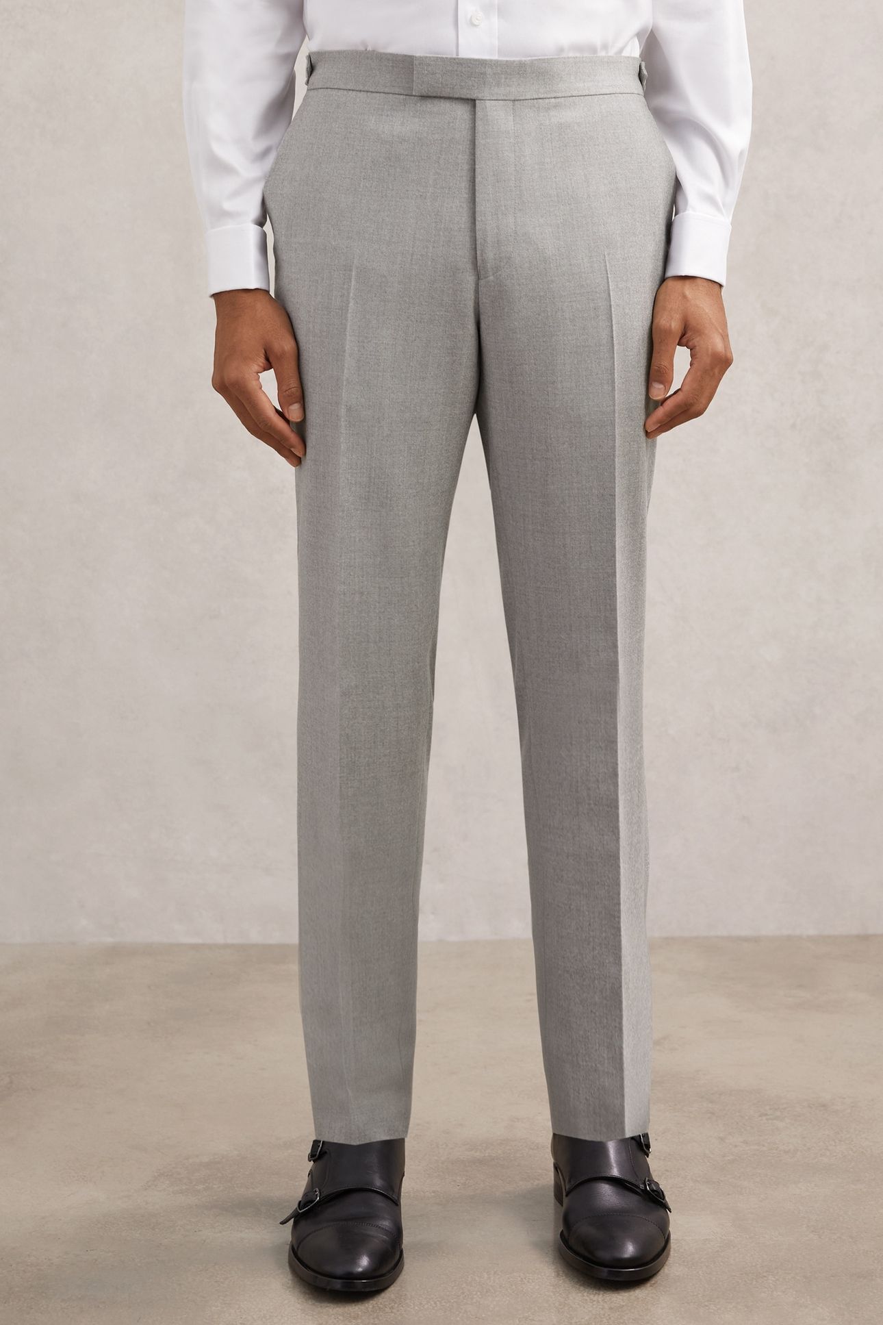 FLANNEL MIXER TROUSER SOFT GREY 2