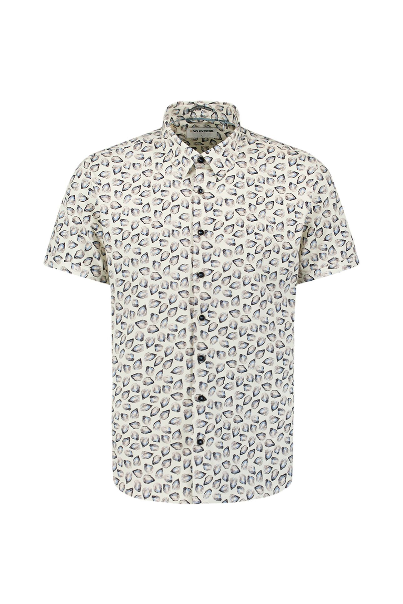 SHIRT SHORT SLEEVE JERSEY ALLOVER PRINTED OFFWHITE 4