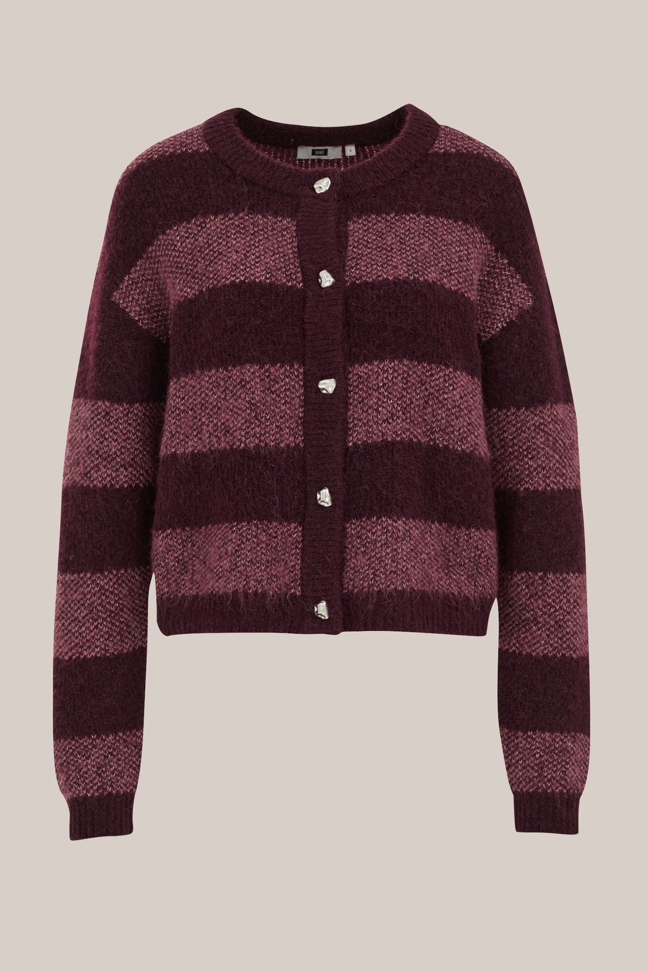 KNITTED CARDIGAN AUBERGINE 4