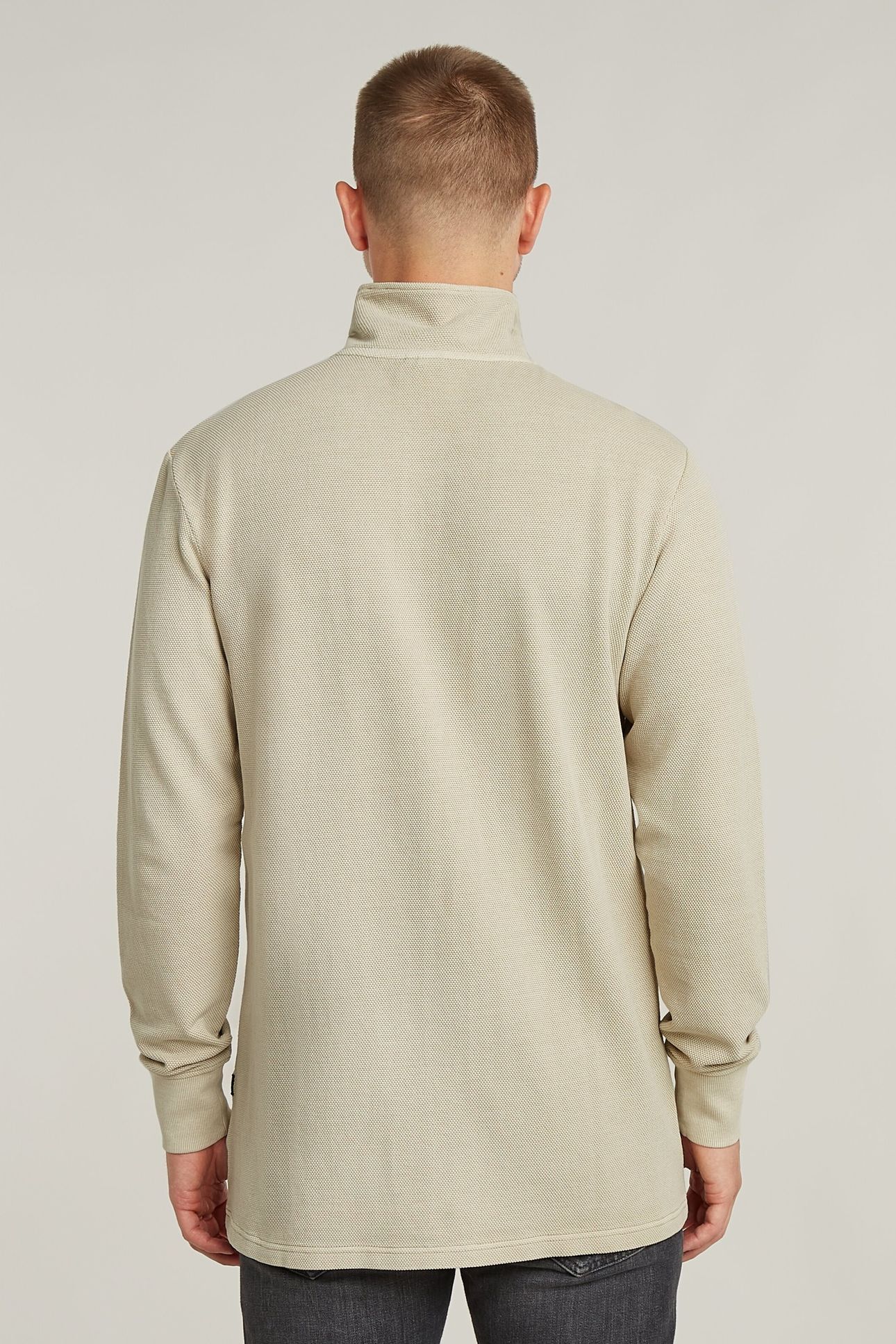 OVERDYED HALF ZIP TWEETER DK BRICK GD 3