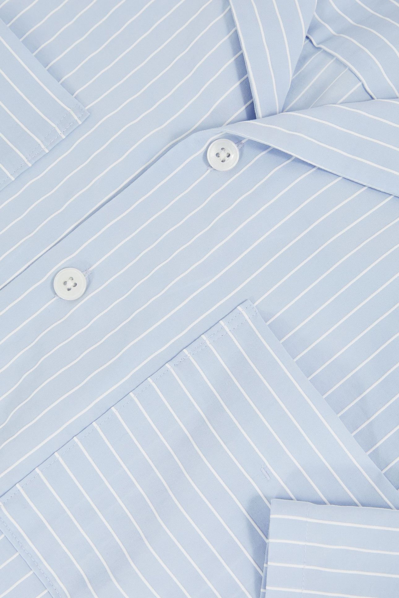 SS STRIPE TWIN POCKET CUBAN SHIRT SOFT BLUE/WHITE 6