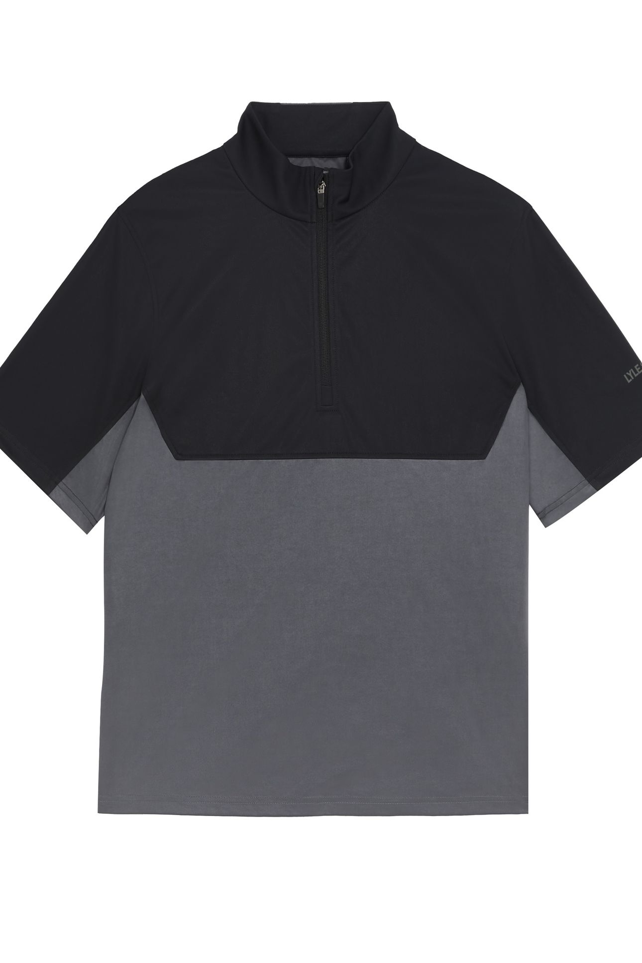 GOLF WINDJAMMER SHIRT JET BLACK/GRANITE 3