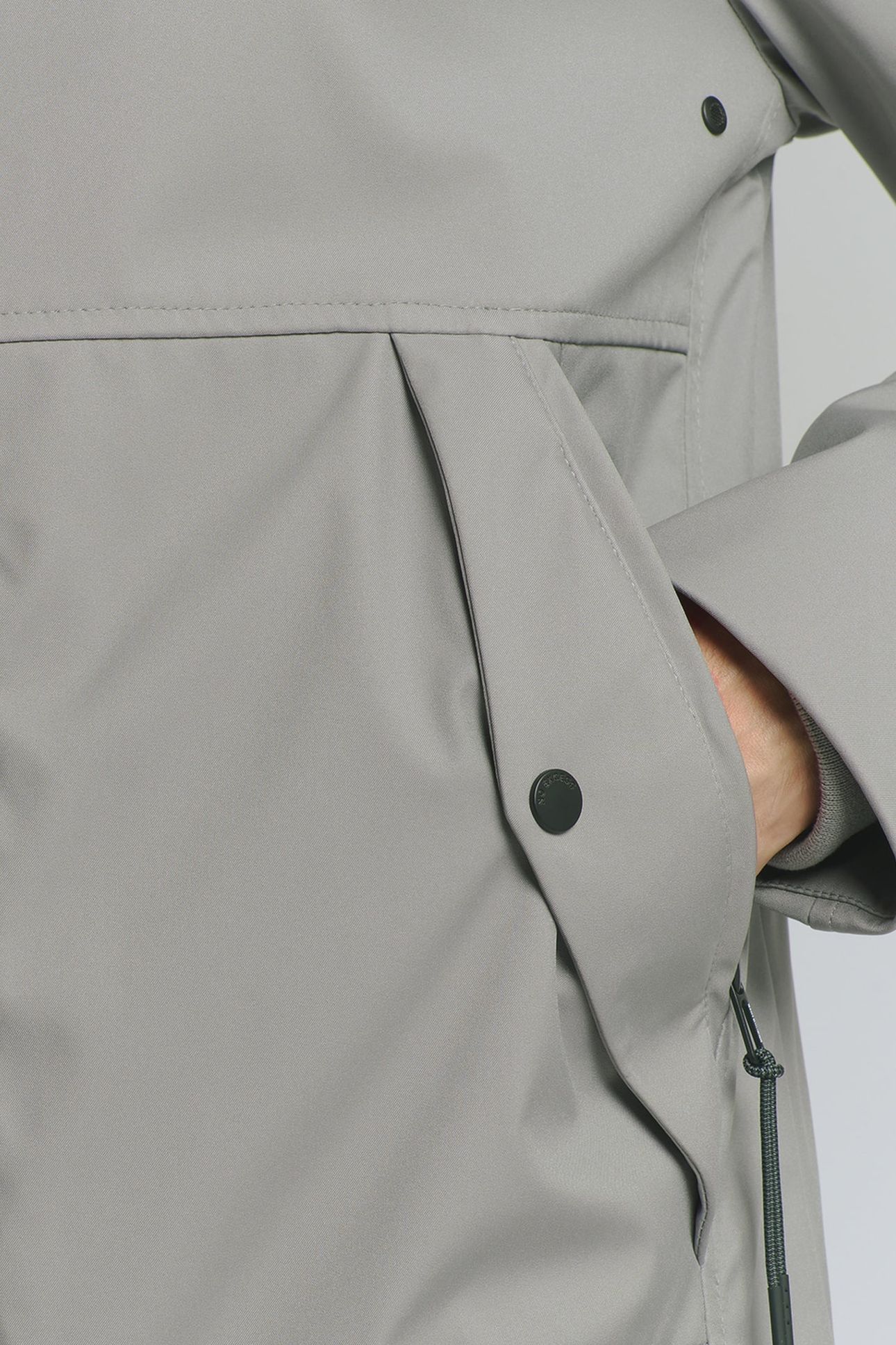 JACKET MID LONG HOODED MID GREY 6