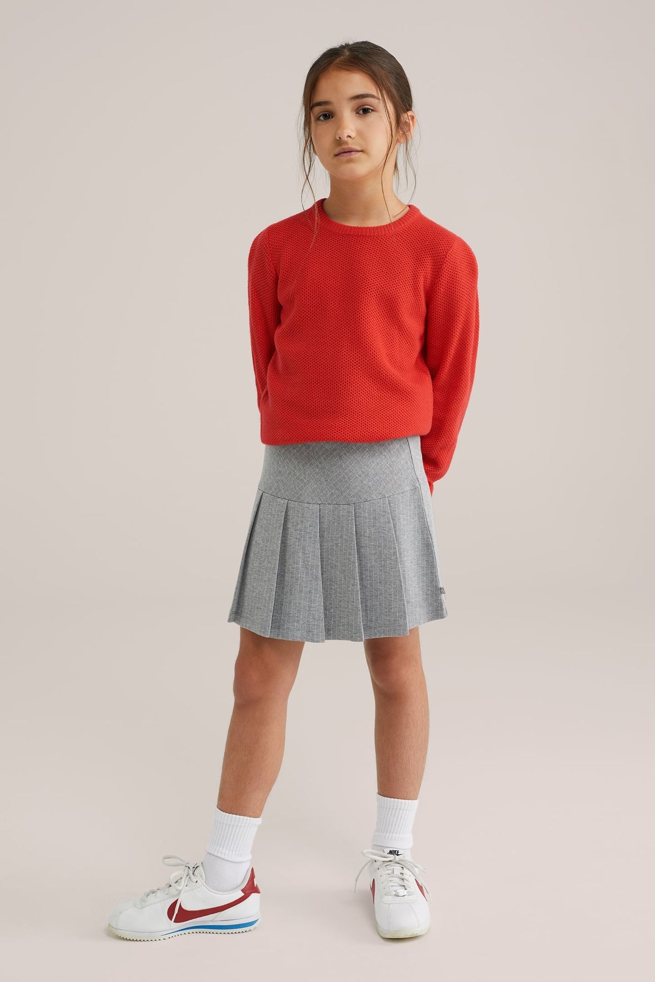 KNITTED PULLOVER BRIGHT RED 2