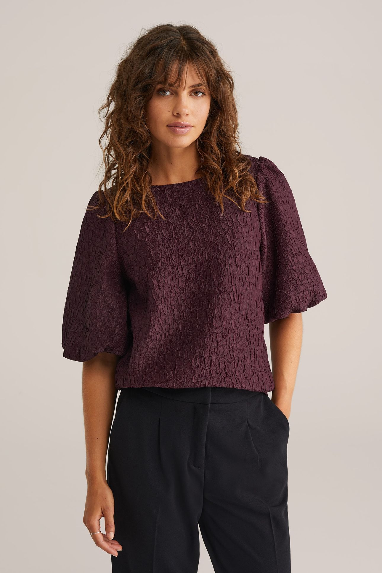 BLOUSE AUBERGINE 1