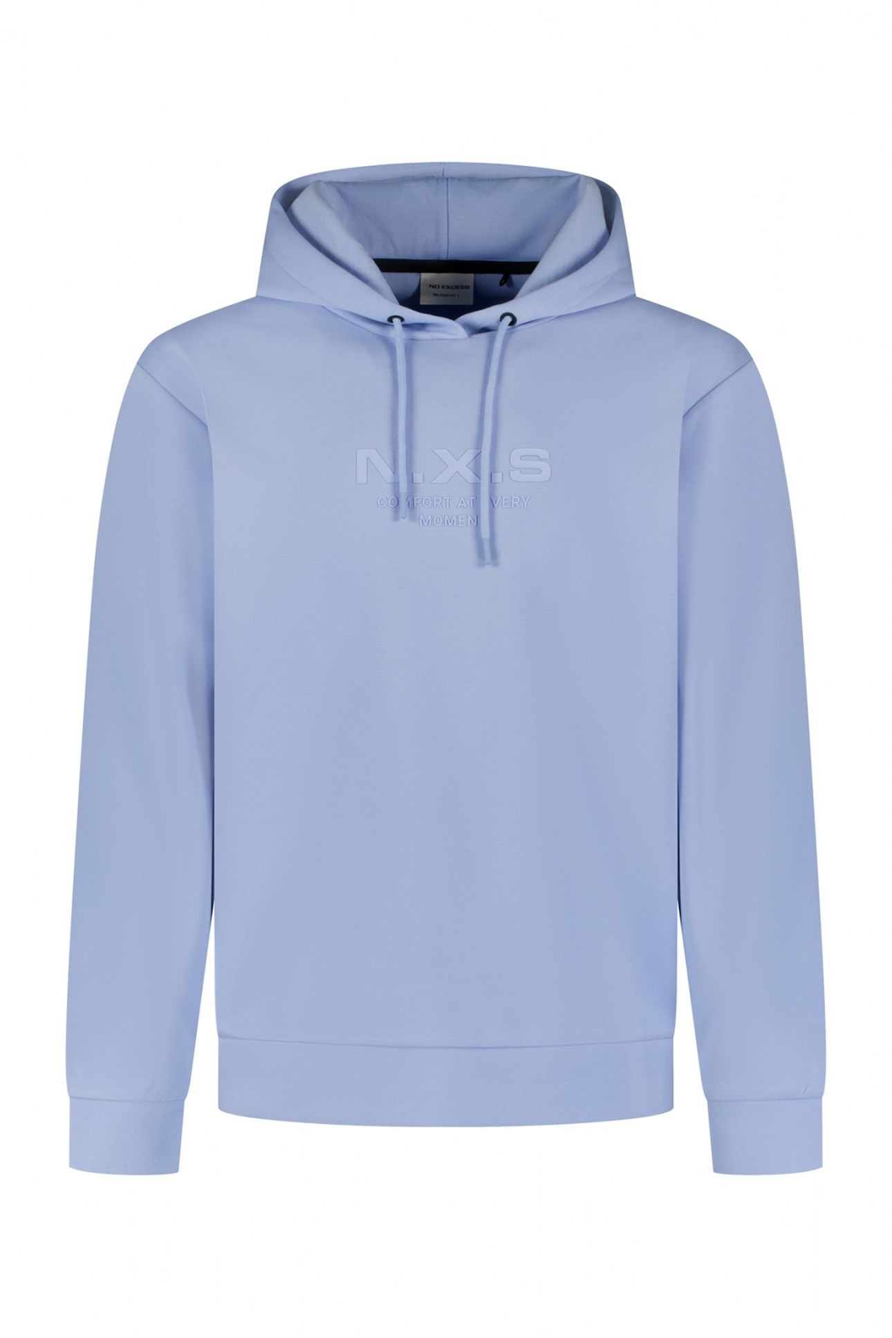 SWEATER FULL ZIPPER HOODED INTERLOCK BLUE 1