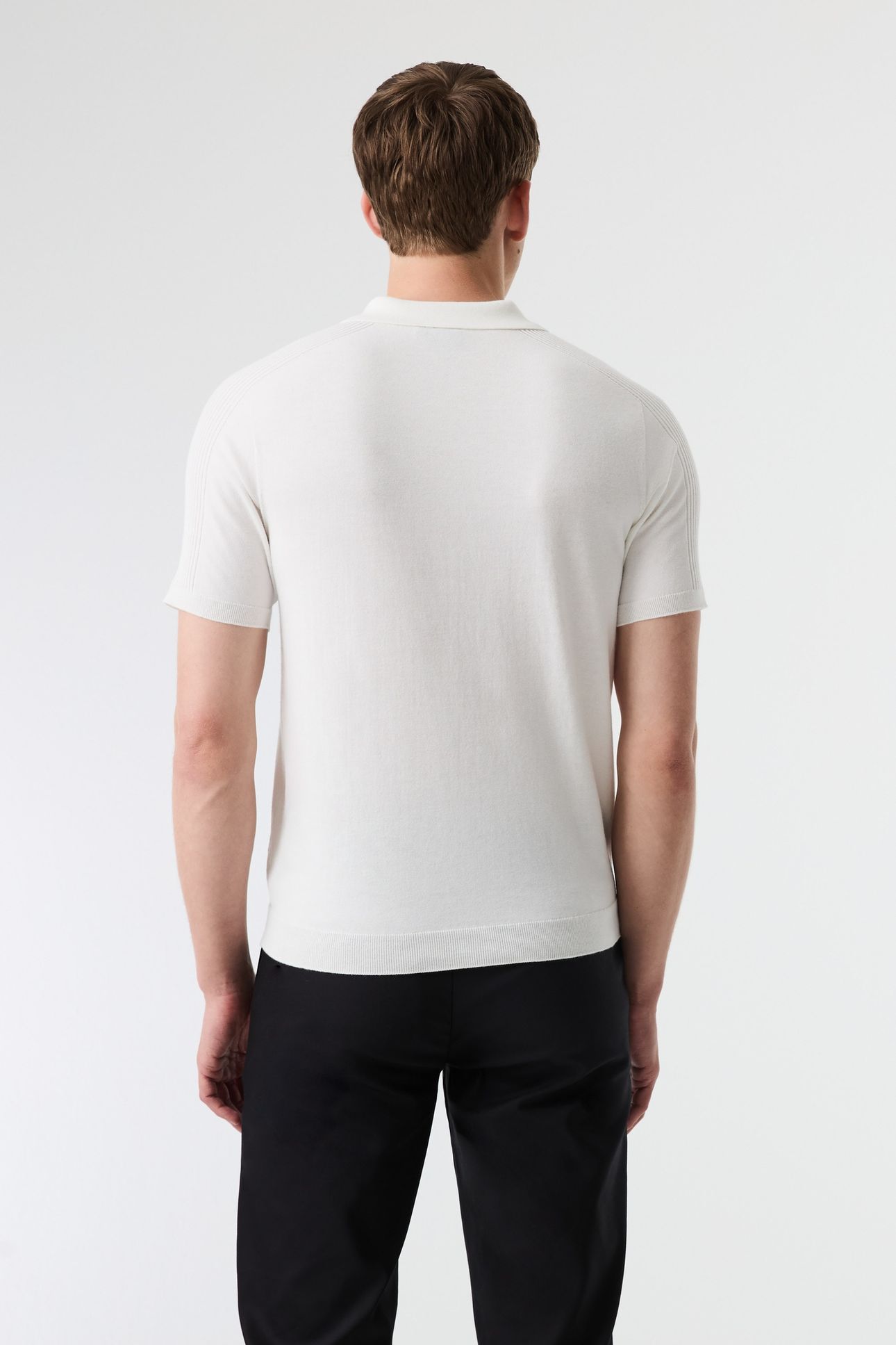 FOTOL V1.Y9.01 FLAT-KNIT-SHIRT OFF-WHITE 2