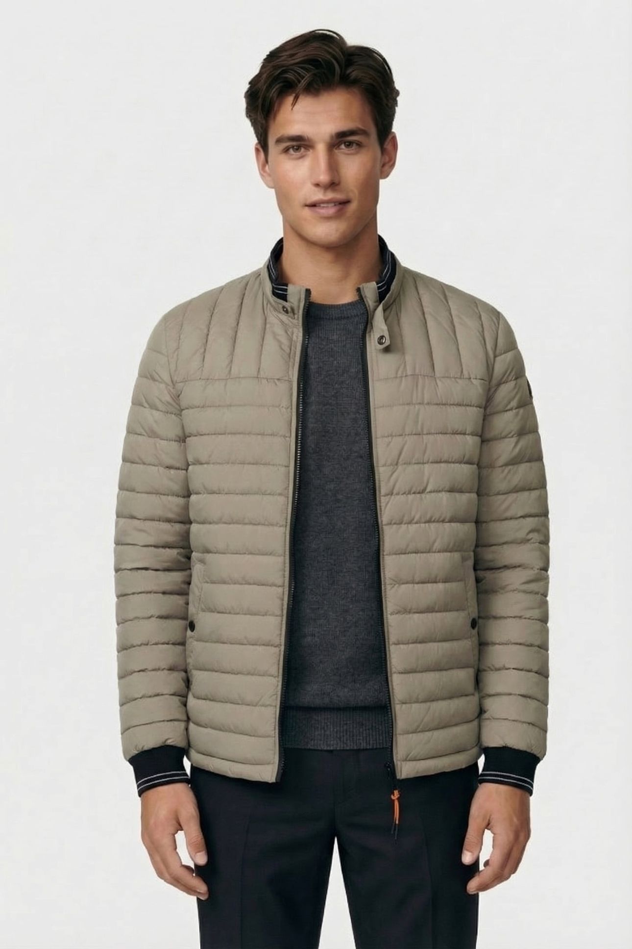JACKET SHORT FIT PADDED LIGHT ARMY 1