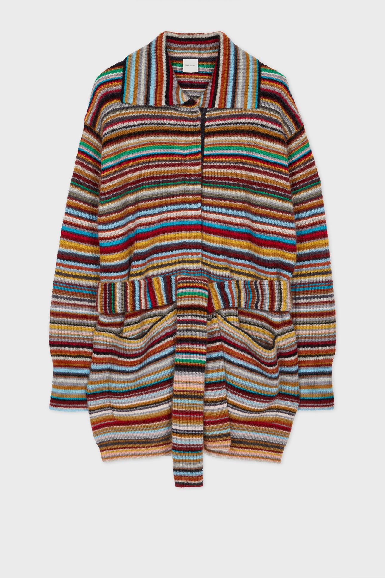 KNITTED MAXI CARDIGAN MULTI COLOURED 3